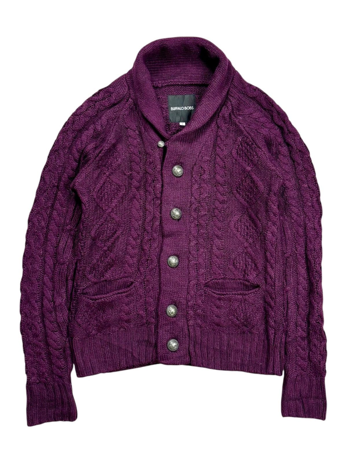 BUFFALO BOBS 2000s Buffalo Bobs - Red Wine Chunky Knitted Vkei Style Size US M / EU 48-50 / 2 - 1 Thumbnail