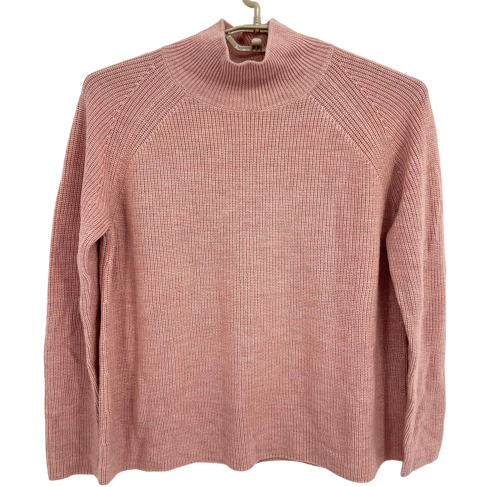 Eileen Fisher Sweater Merino Wool Oversized Boxy Pink S/M