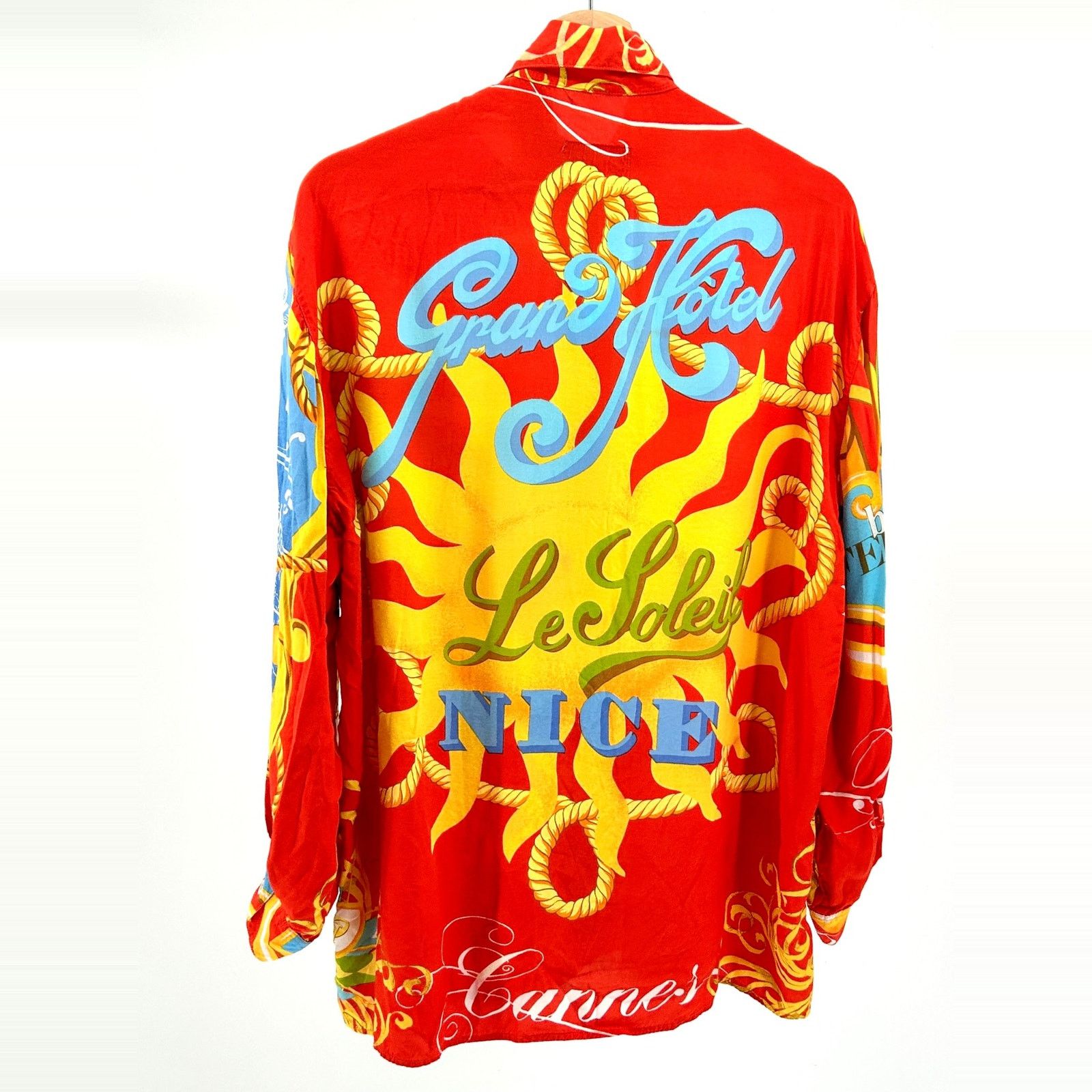 Vintage 90s Oaks by Ferre Red Riviera Soleil Cannes Shirt
