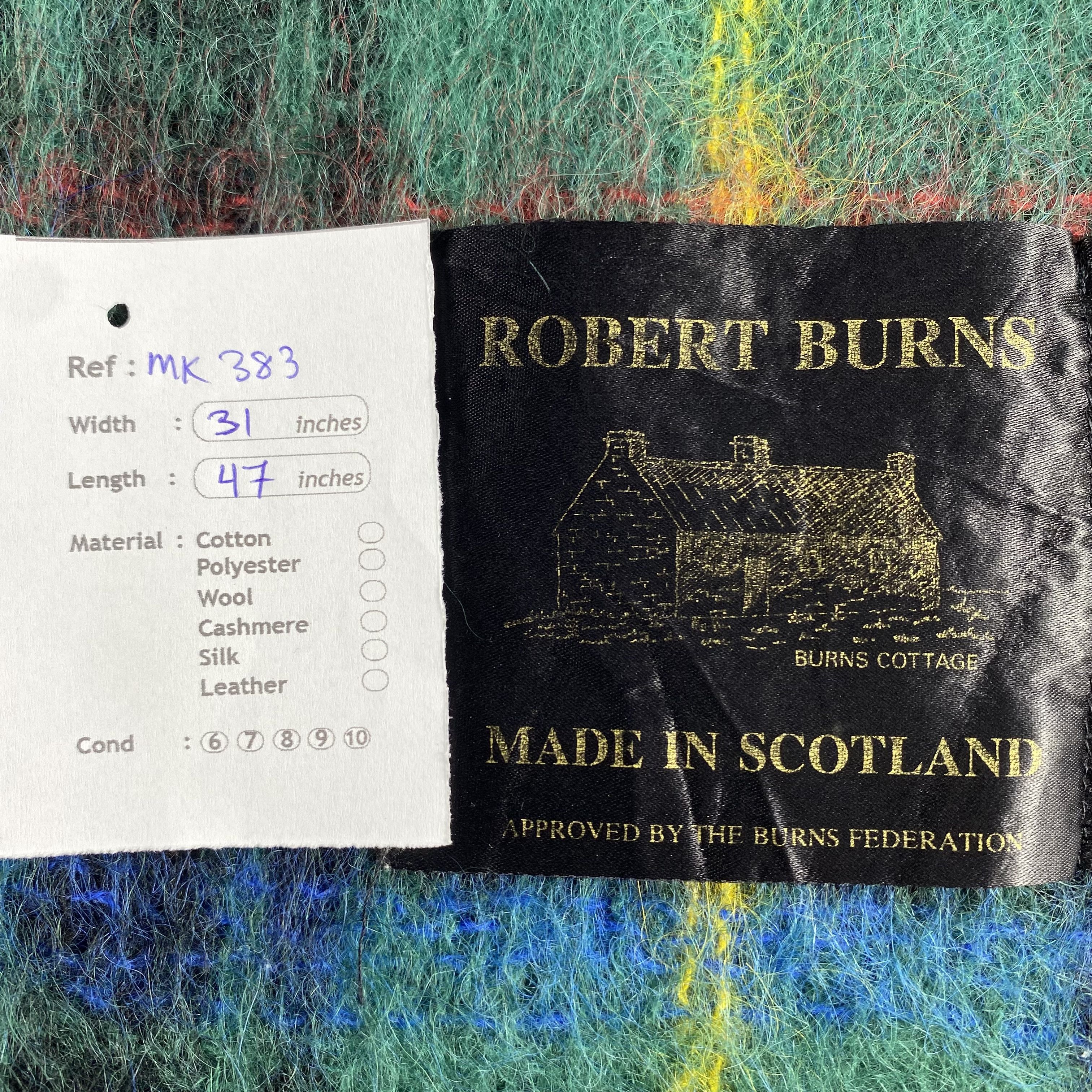 Other Vintage Robert Burns Scarf Neck Wrap Mohair Muffler Size ONE SIZE - 7 Thumbnail