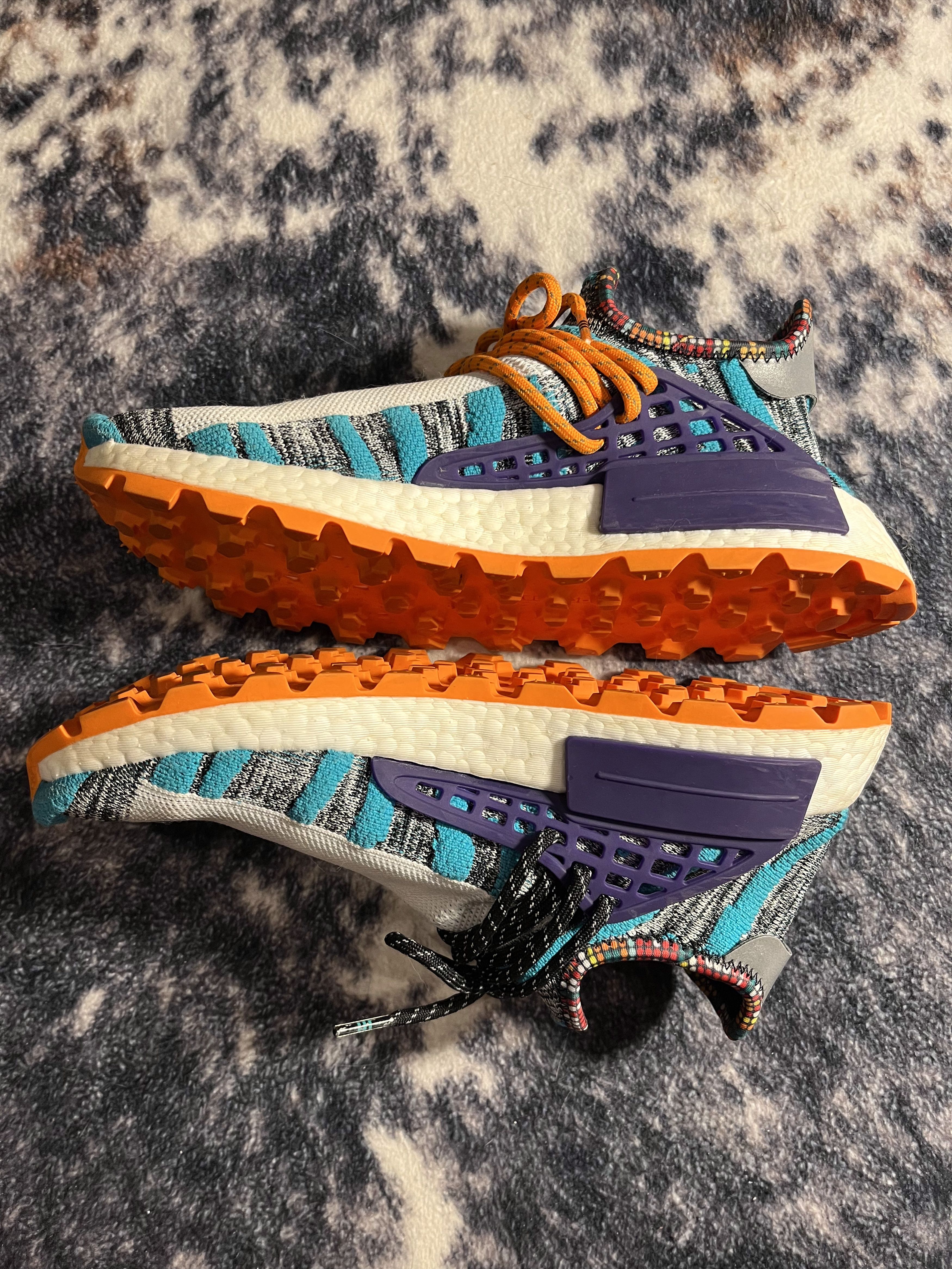 Adidas Adidas Pharrell Williams Solar HU NMD "Solar Pack - M1L3L3" Size US 9 / EU 42 - 5 Thumbnail