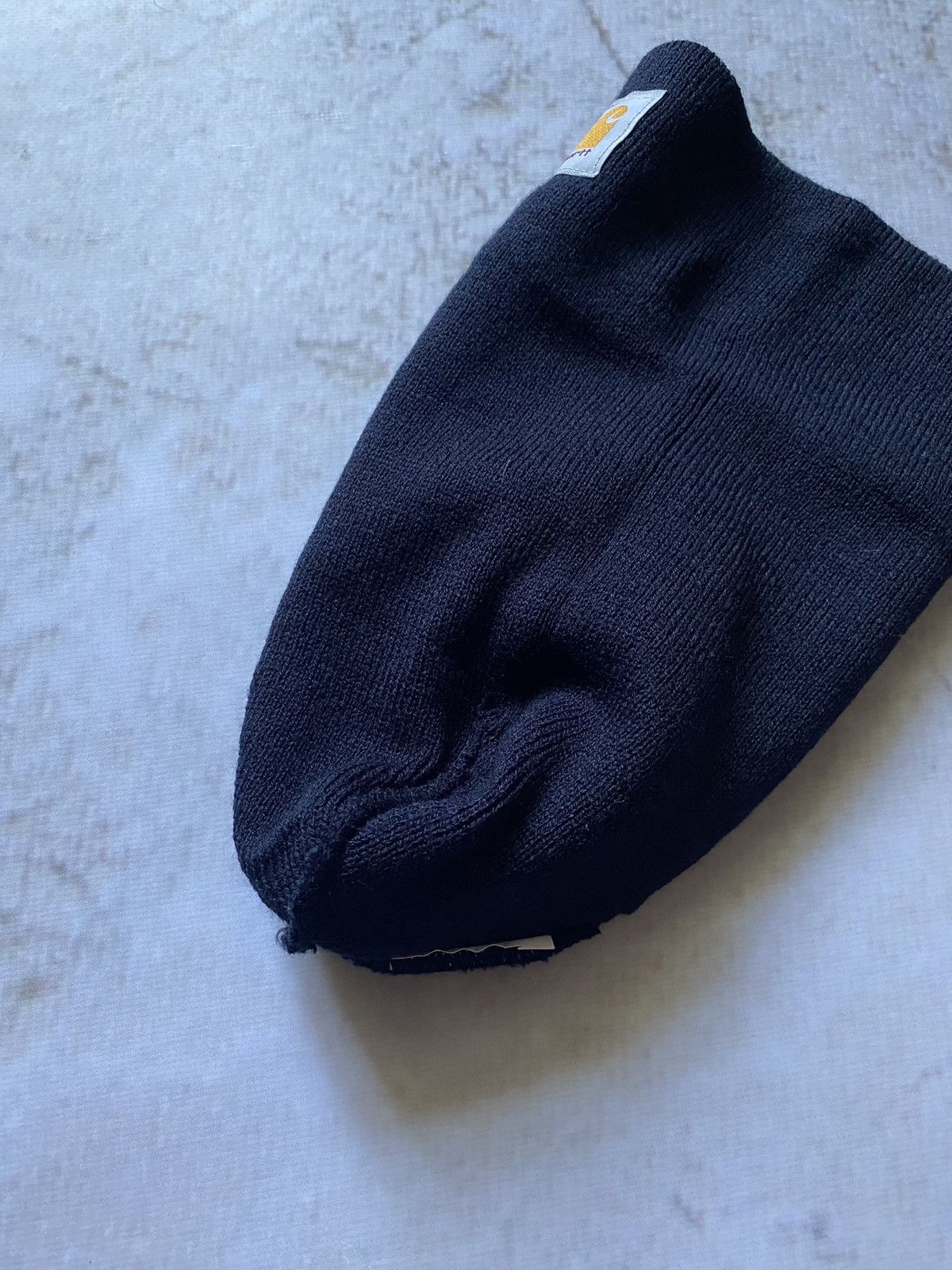 Carhartt × Vintage Carhartt Navy Blue Beanie Hat Size ONE SIZE - 4 Thumbnail