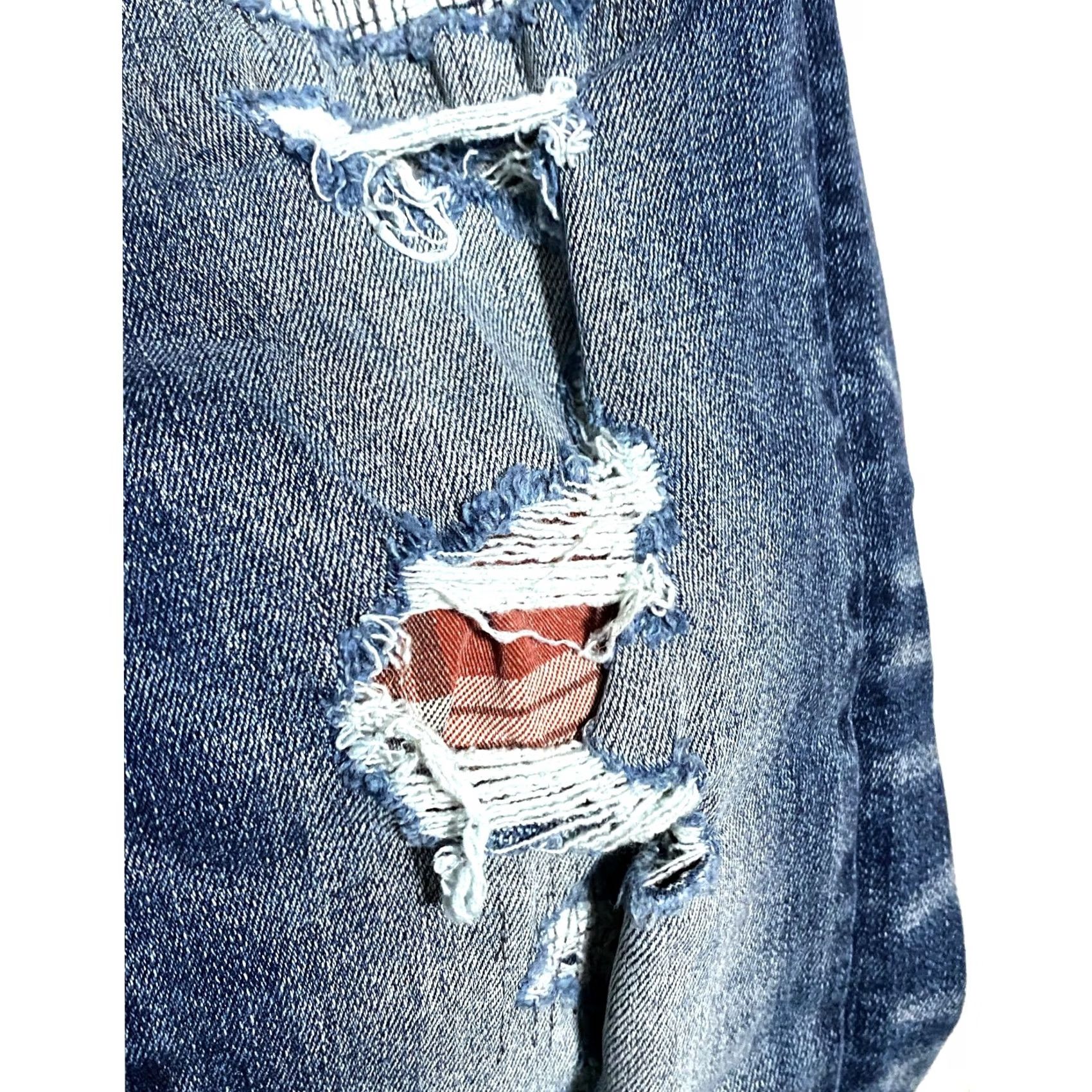 American Eagle Outfitters VINTAGE American Eagle Outfitters Airflex 360 Skinny Jeans Mens 29x32 Distressed Ripped Grunge Punk Rock 5-Pocket Denim Blue Mens Size US 29 - 5 Thumbnail