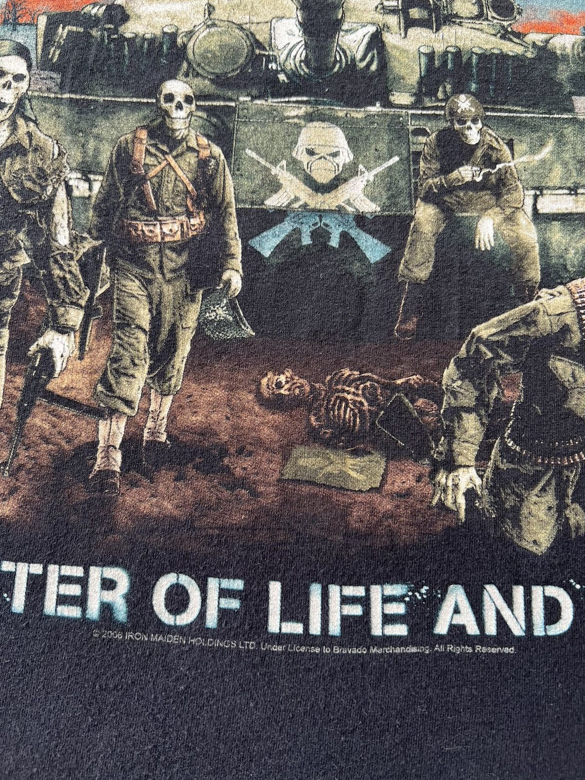Band Tees Vintage 2006 Iron Maiden A Matter Of Life And Death T-shirt Size US L / EU 52-54 / 3 - 8 Thumbnail