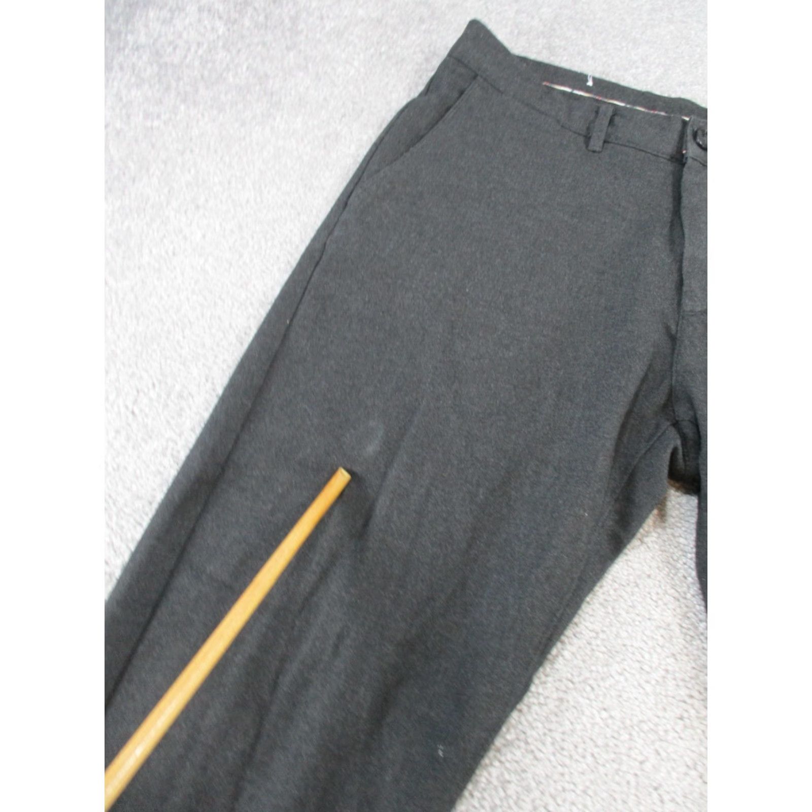 Zara Zara Pants Mens 34 Gray Taper Leg 29" Dress Pants Preppy Regular Knit Flat Front Zip 29" Inseam Mens Pants Gray, 34, Tapered Leg Size US 34 / EU 50 - 2 Thumbnail