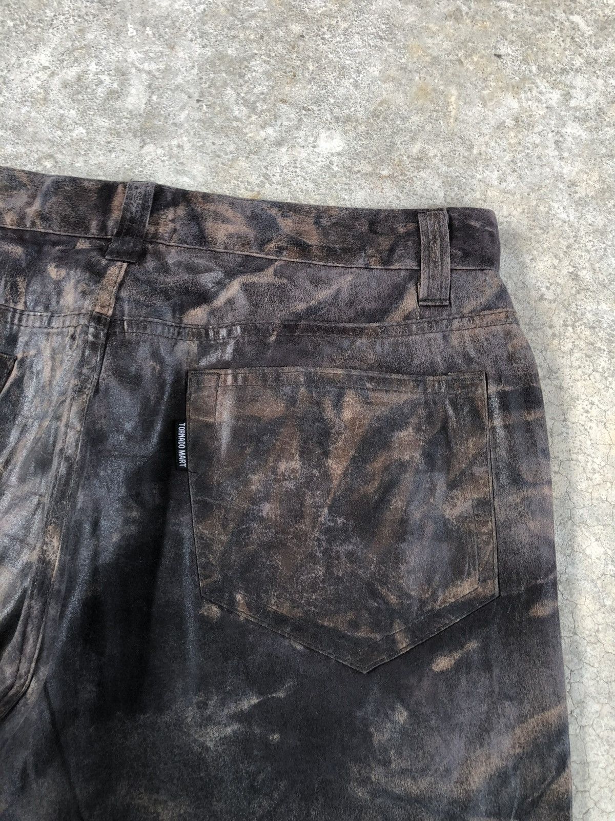 Tornado Mart Tornado Mart Flared Jeans Wax Jeans Fullprint Size US 31 - 18 Thumbnail