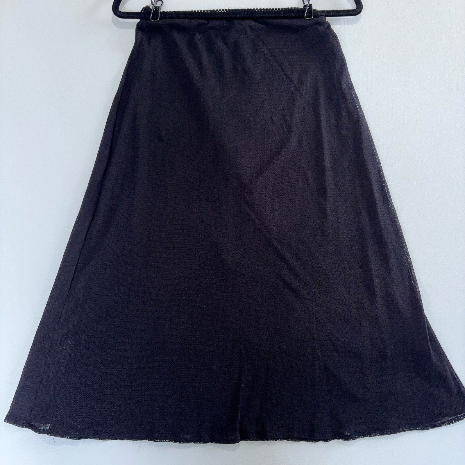Vivienne Tam Vintage Vivienne Tam Black Mesh Skirt A-Line Size 2 Size 26" / US 2 / IT 38 - 7 Thumbnail