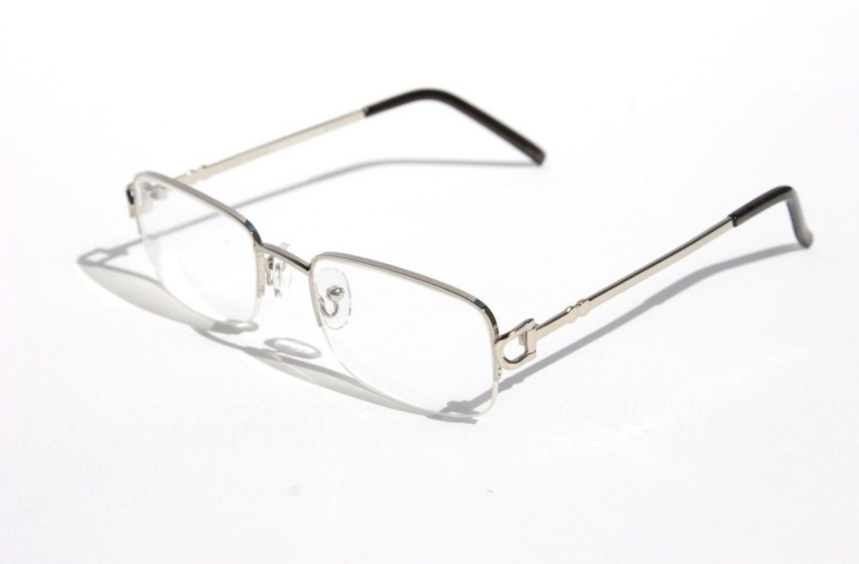 Other Men women slim half rimless eye-glasses RX clear lens Size ONE SIZE - 1 Preview