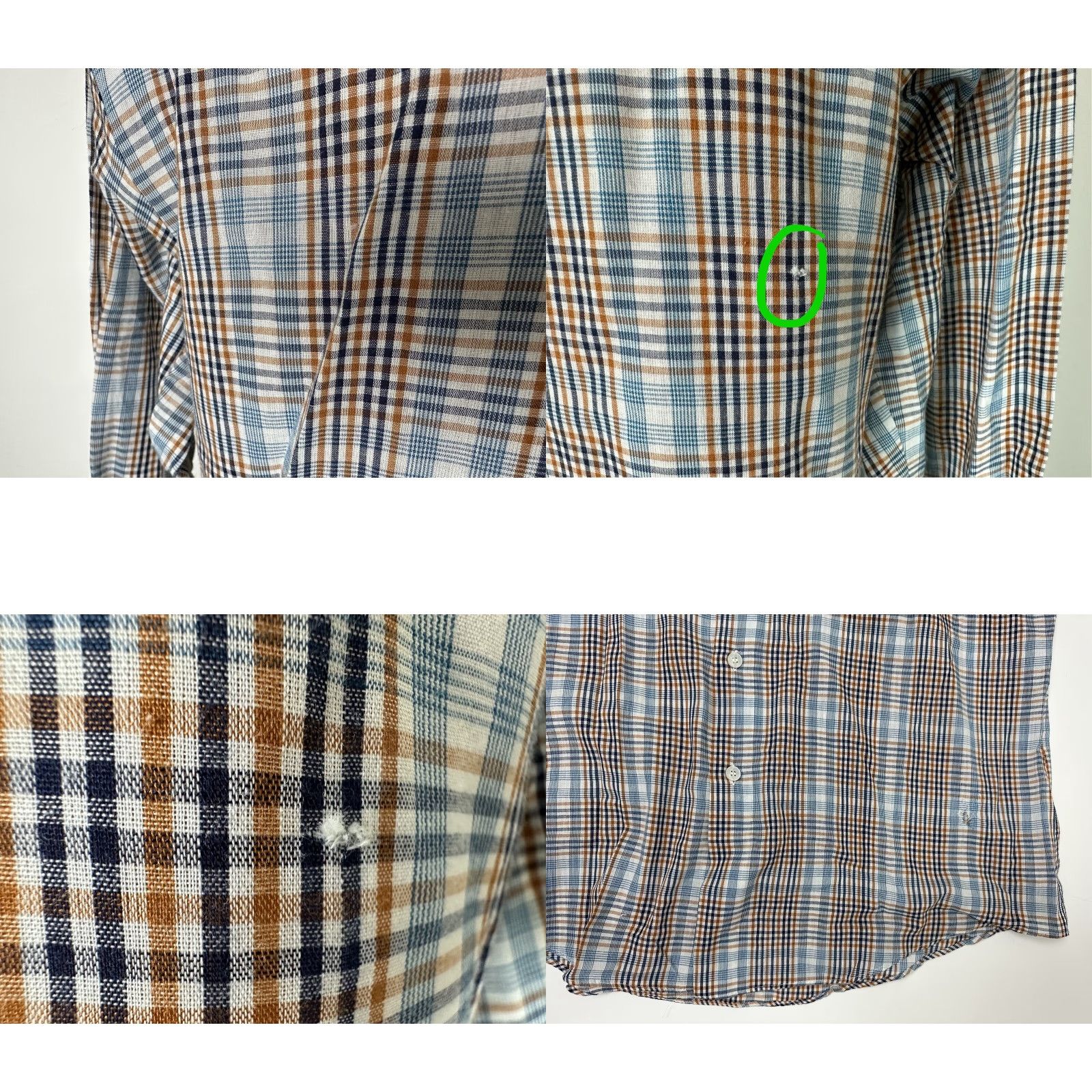 Sears VINTAGE Sears Perma-Prest Shirt Men XL Slim Plaid Long Sleeve Button Up Blue Size US XL / EU 56 / 4 - 9 Thumbnail