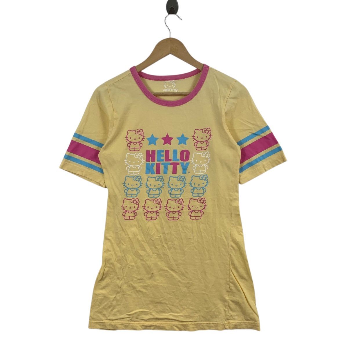 Vintage HELLO KITTY By SANRIO Character Cartoon Short Sleeve Tshirt Size L / US 10 / IT 46 - 1 Thumbnail