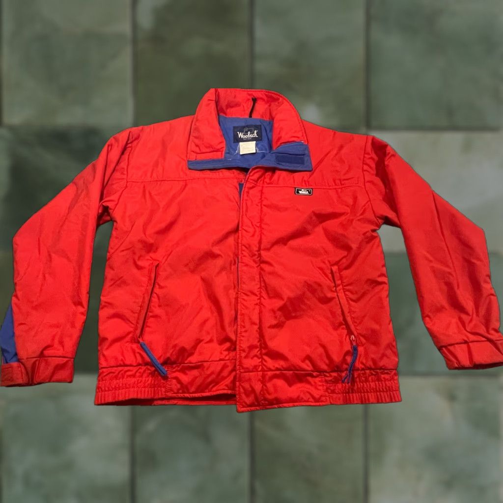 Vintage VINTAGE Woolrich Men Med THINSULATE 3M INSULATED FULL ZIP PARKA JACKET Red M Parka Jacket Mens Size US M / EU 48-50 / 2 - 1 Thumbnail