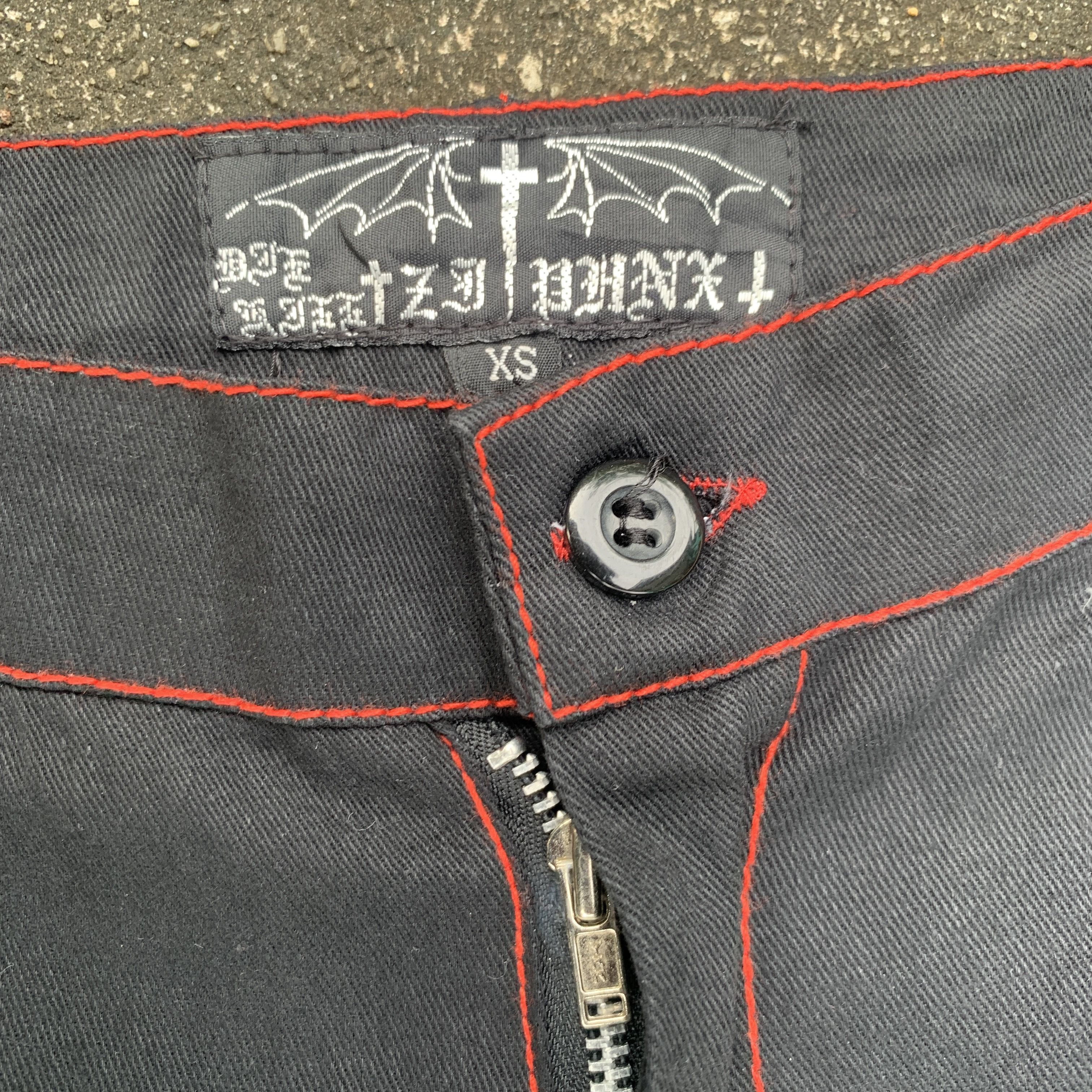 Japanese Brand Punk Bondage Secret Agents Style Pants Size 29" - 4 Thumbnail