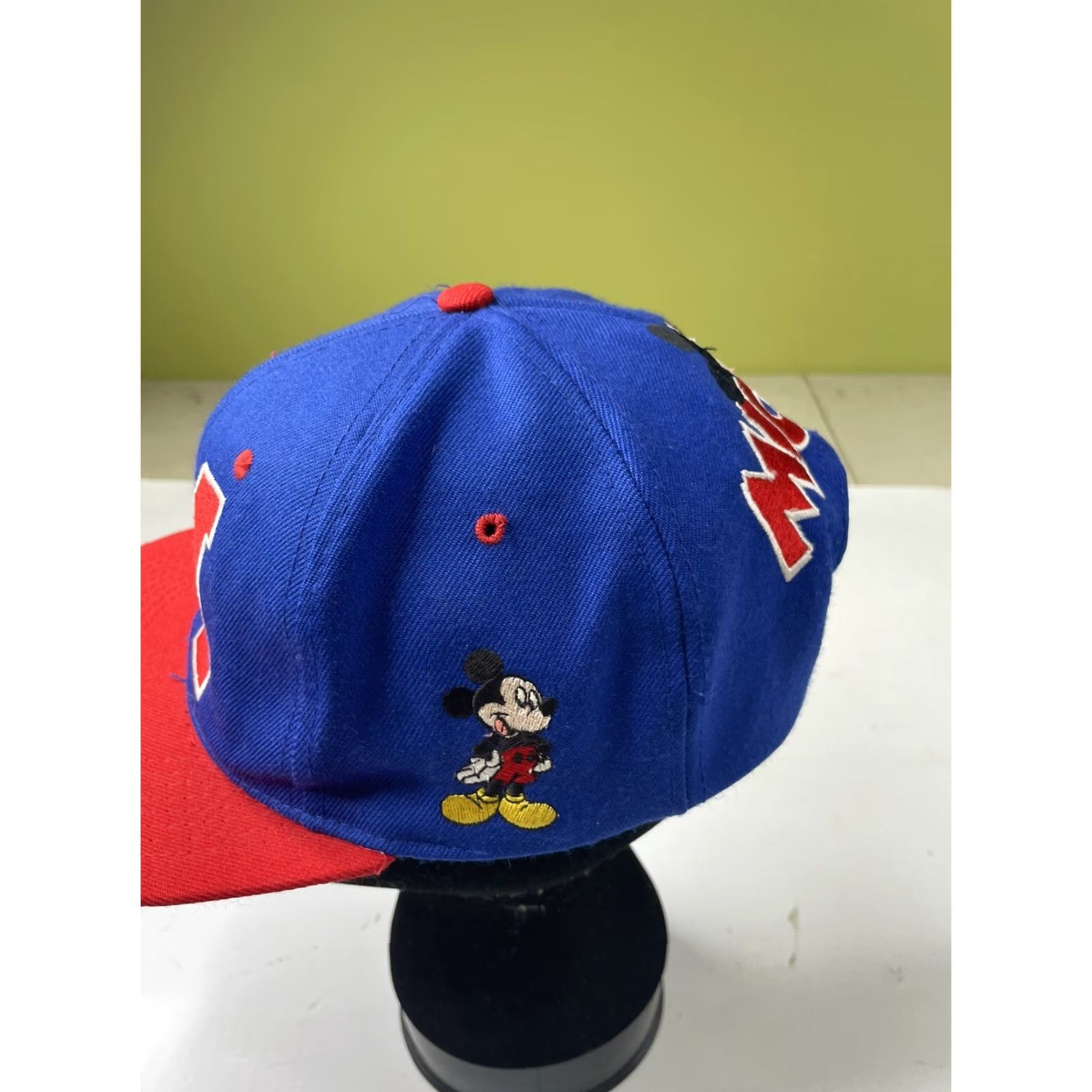 Mickey Unlimited VINTAGE Mickey Unlimited SnapBack Hat Cap Spell Out Embroidery Men Adjustable Blue 90s Cartoon Comics Mickey Mouse Hat Mens Snapback Cap Size ONE SIZE - 2 Thumbnail