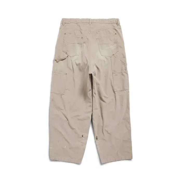 Balenciaga o1la1rc1a0226 Double Knee Pants In Beige Size US 28 / EU 44 - 4 Thumbnail