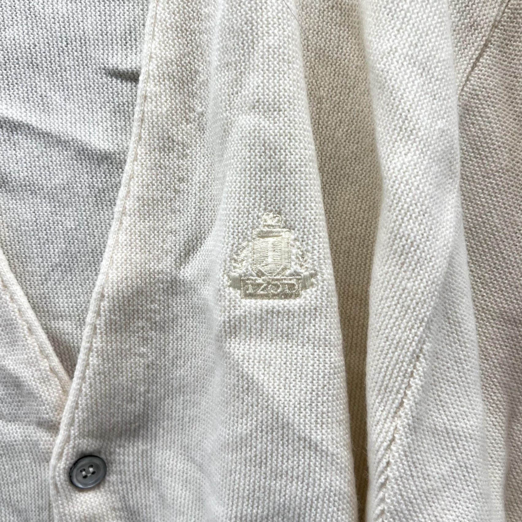 Izod VINTAGE Izod Sweater Cardigan Women Large Beige Logo Acrylic All Seasons Fall Spring Winter Womens Holiday JL Size L / US 10 / IT 46 - 6 Thumbnail