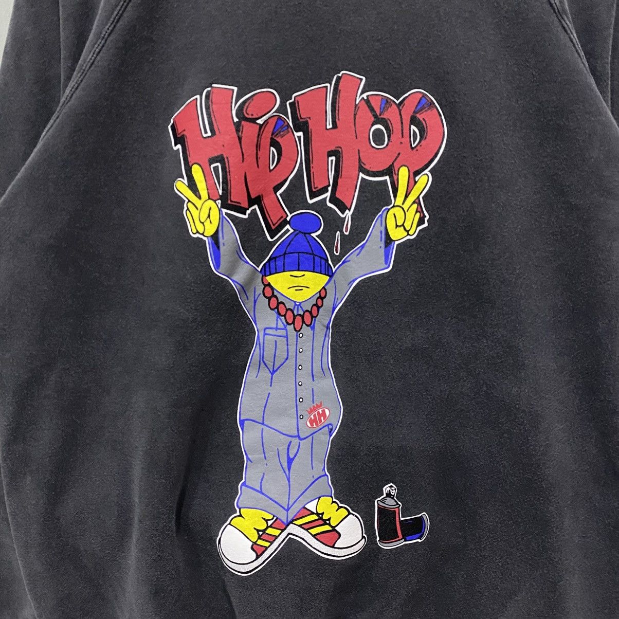 Vintage Vintage Gouge Hip Hop Rap Skateboard Faded Black Sweatshirt Size US L / EU 52-54 / 3 - 5 Thumbnail