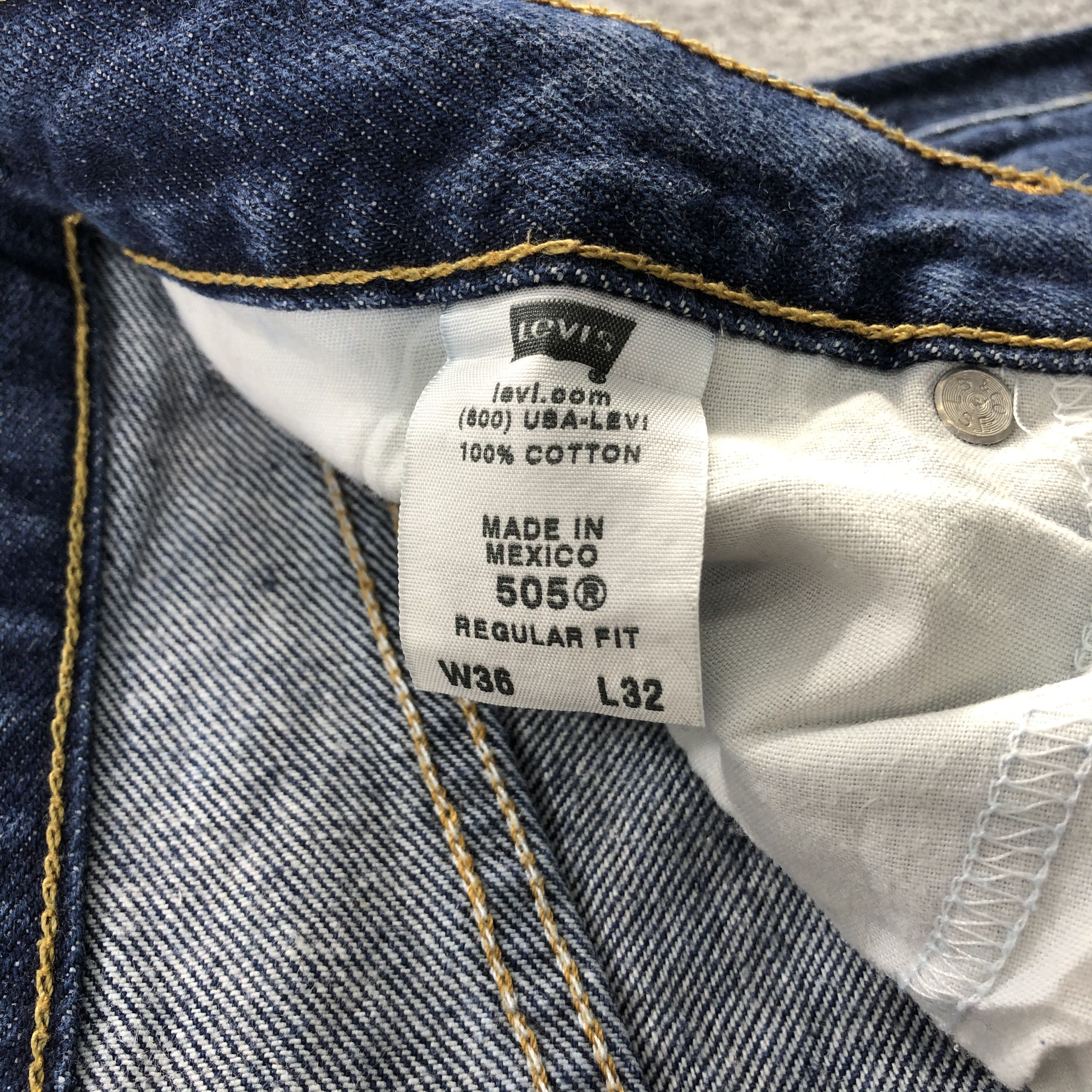 Levi's Vintage Distress Levis 505 Jeans- J1310 Size US 37 - 10 Thumbnail