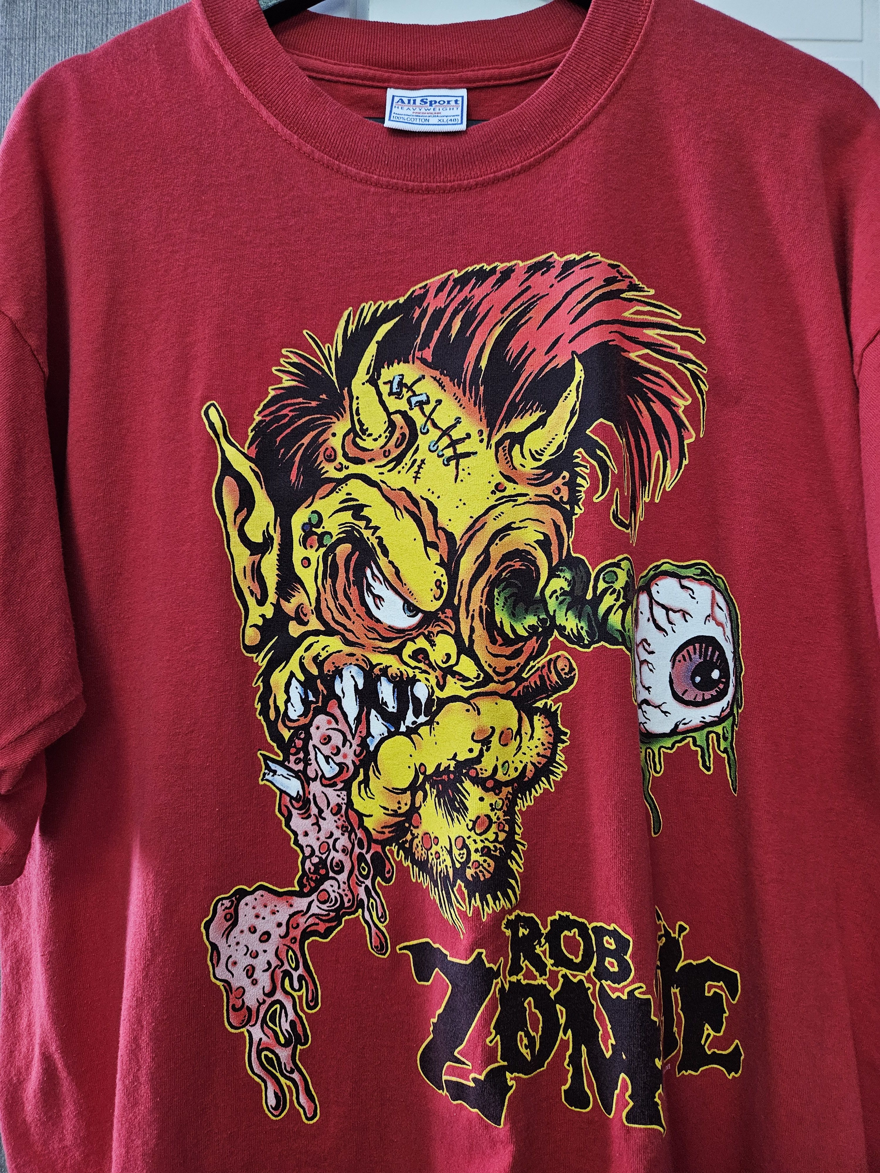 All Sport Rob Zombie Large Say You Love Satan Vintage Shirt 2002 Size US XL / EU 56 / 4 - 5 Thumbnail