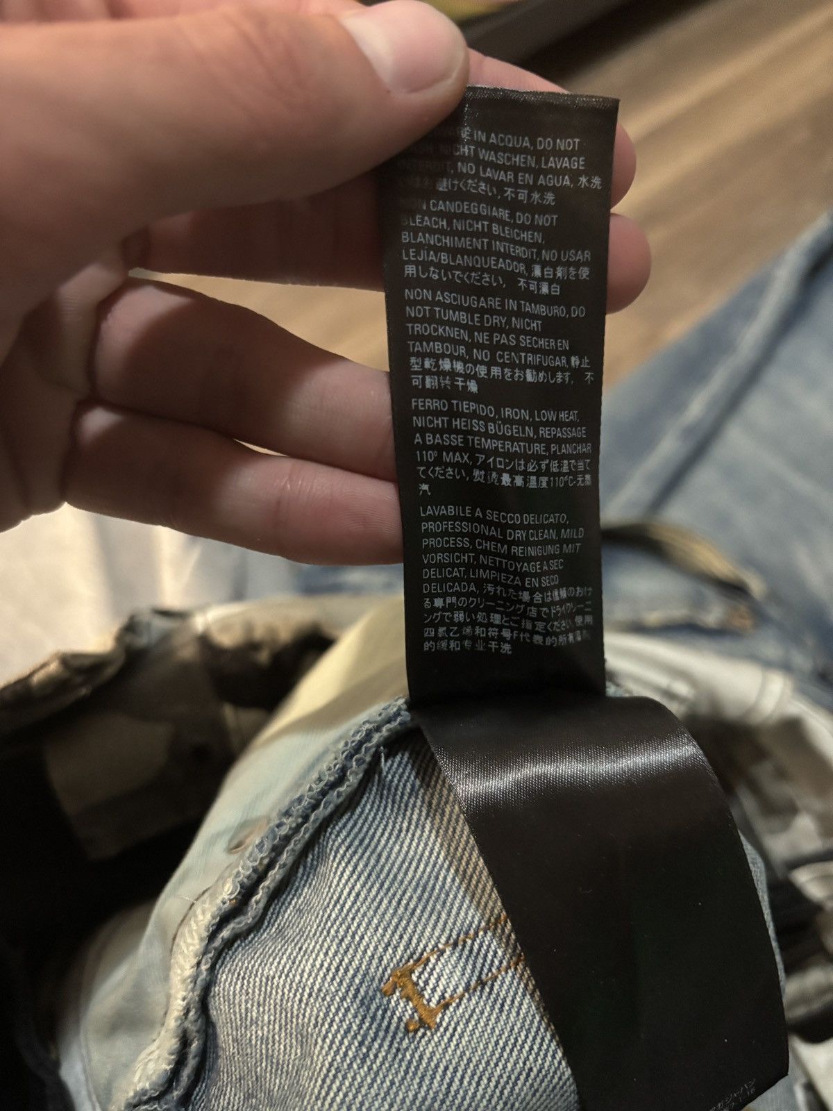 Balenciaga Balenciaga double waist snow camo hybrid denim Size US 31 - 9 Thumbnail
