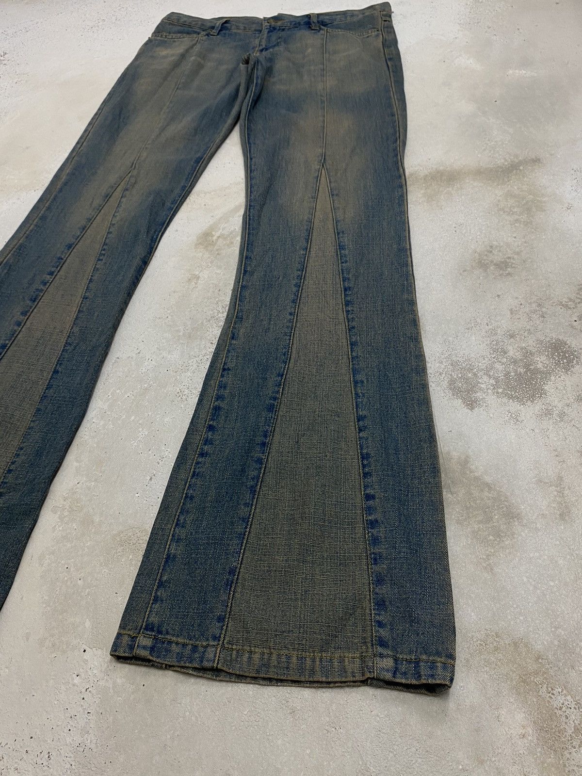 GOSTAR DE FUGA × Hysteric Glamour × If Six Was Nine Vintage 90s Flare Revolt Unisex Jean Retro Punk Mud Washed Size US 30 / EU 46 - 8 Thumbnail