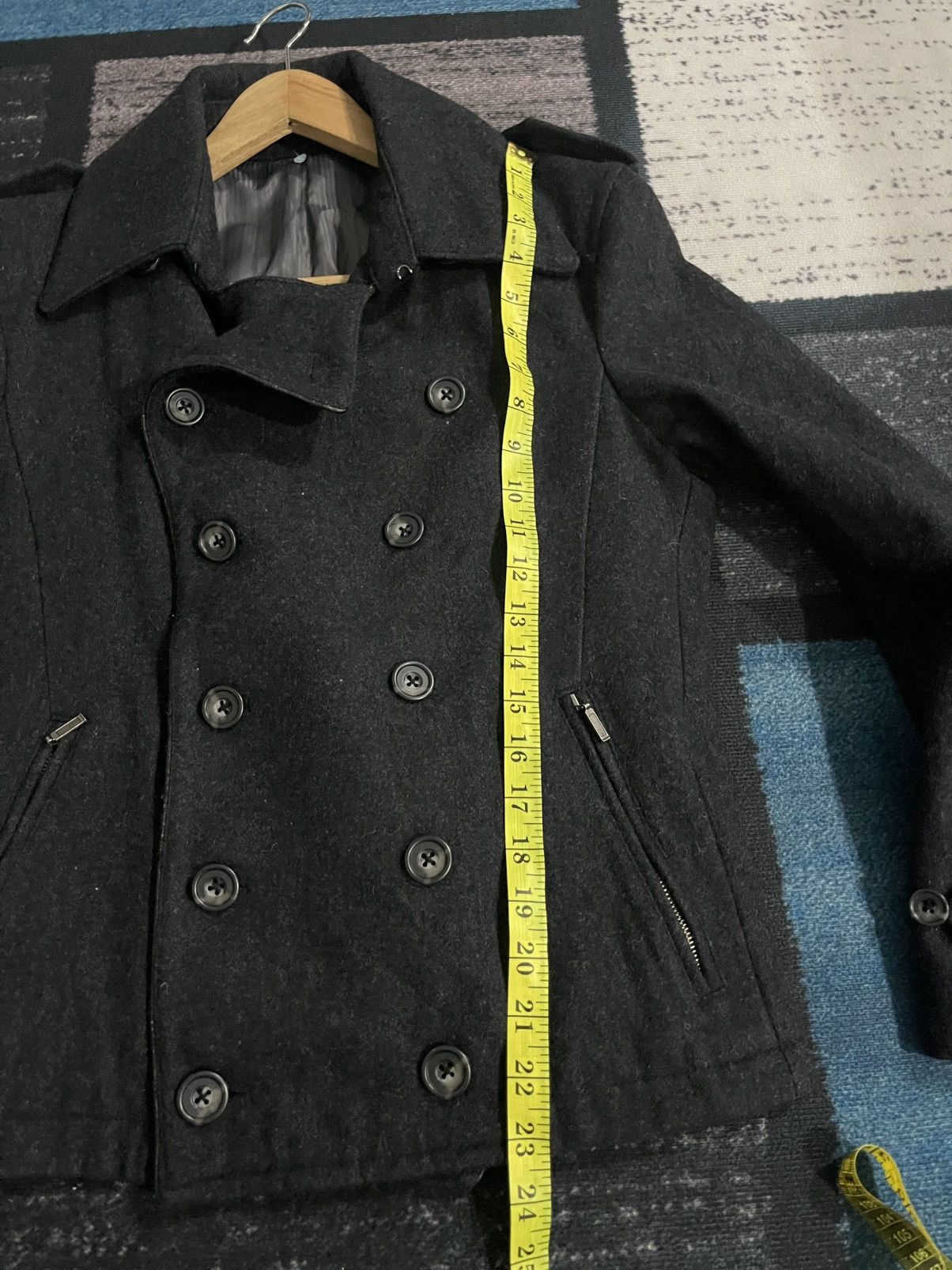 Tornado Mart Tornado Mart Wool Double Breasted Peacoat Size US S / EU 44-46 / 1 - 18 Thumbnail