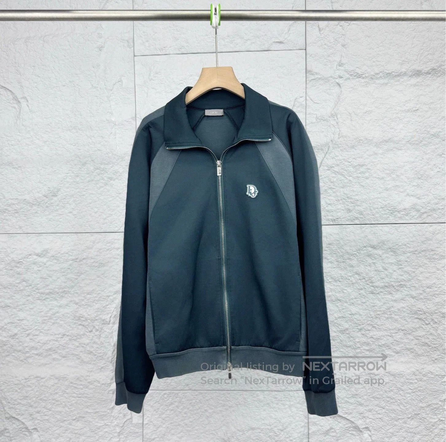 Dior Dior Green Logo Zip Jacket XL. Size US XL / EU 56 / 4 - 1 Thumbnail
