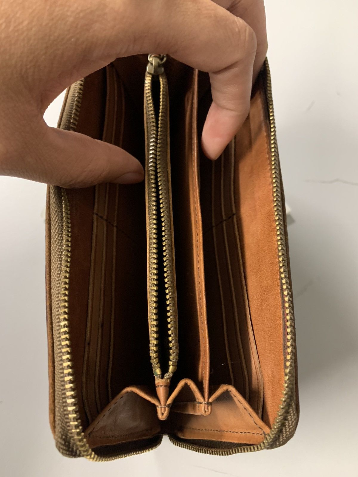 Japanese Brand × Leather × Porter RARE Porter Leather Zipper Wallet Size ONE SIZE - 5 Thumbnail