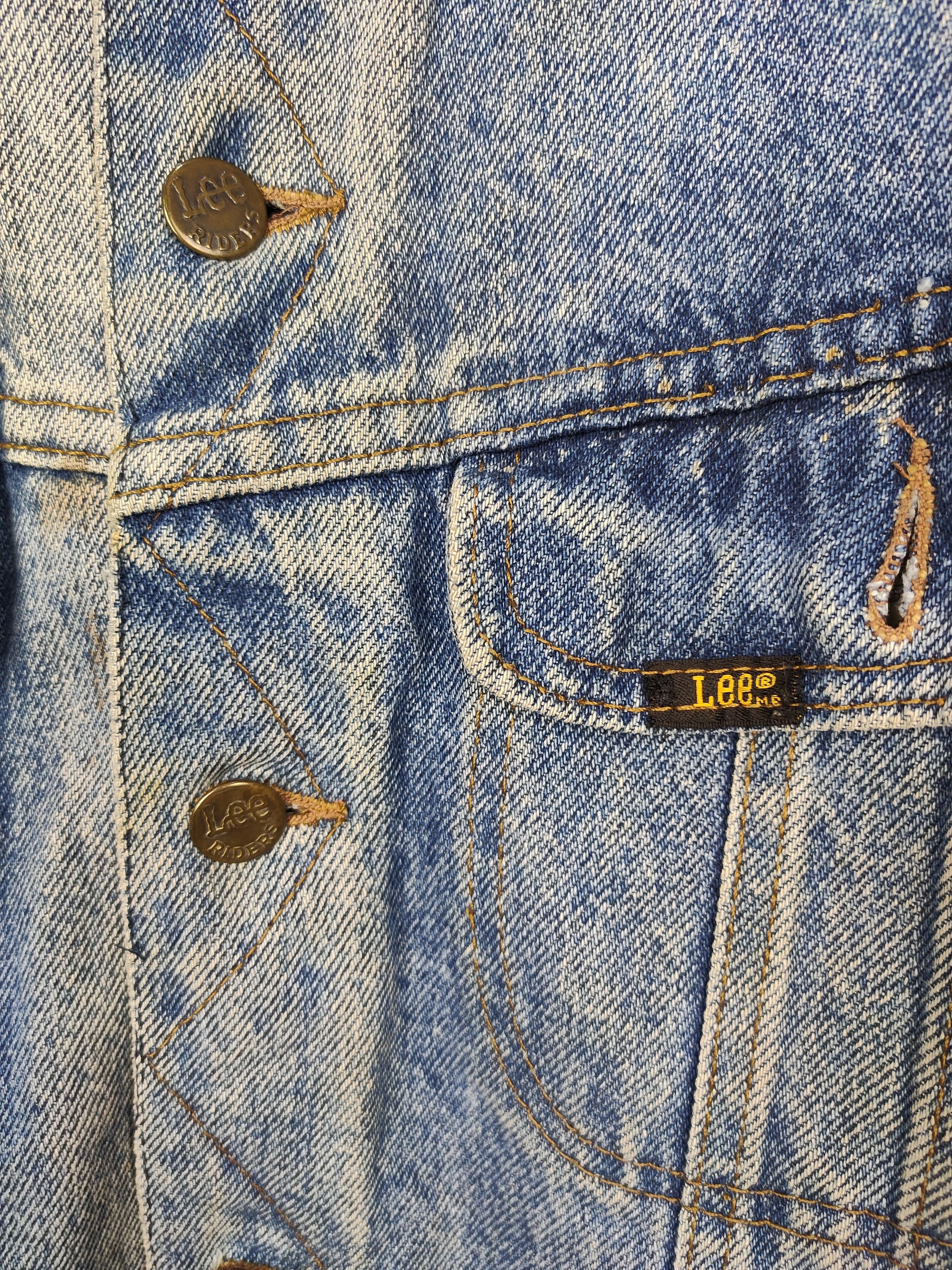 Lee Vtg 80s Lee Storm Rider Blanket Lined Denim Jacket Misfits Size US L / EU 52-54 / 3 - 4 Thumbnail