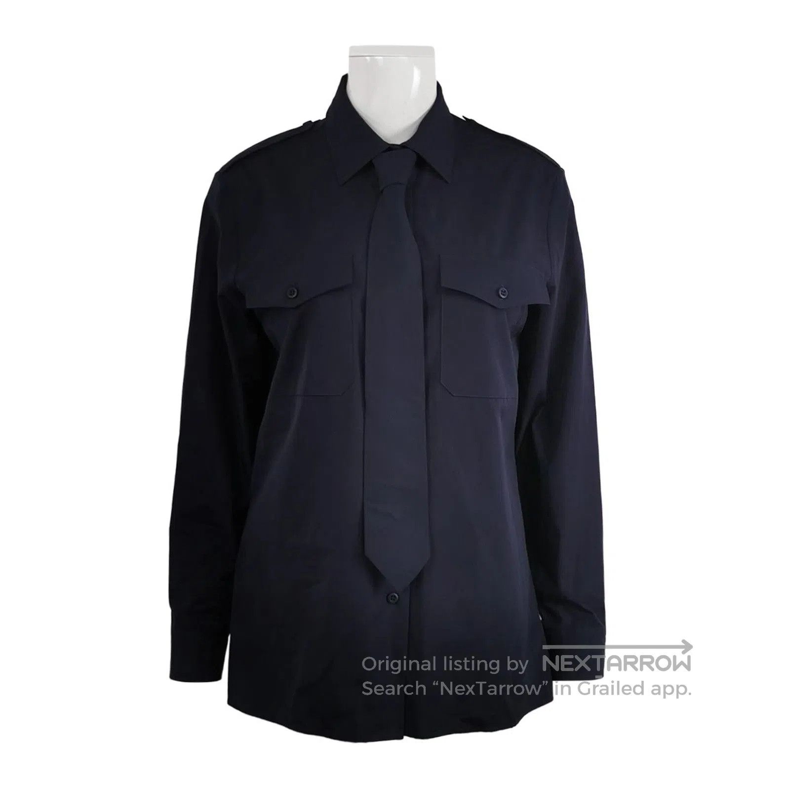 Prada Prada Cotton Long Sleeve Dress Shirt . Size S / US 4 / IT 40 - 1 Thumbnail