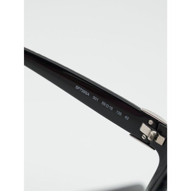 Salvatore Ferragamo Salvatore Ferragamo SF739SA 001 Sunglasses Black Round Frame Size ONE SIZE - 8 Thumbnail