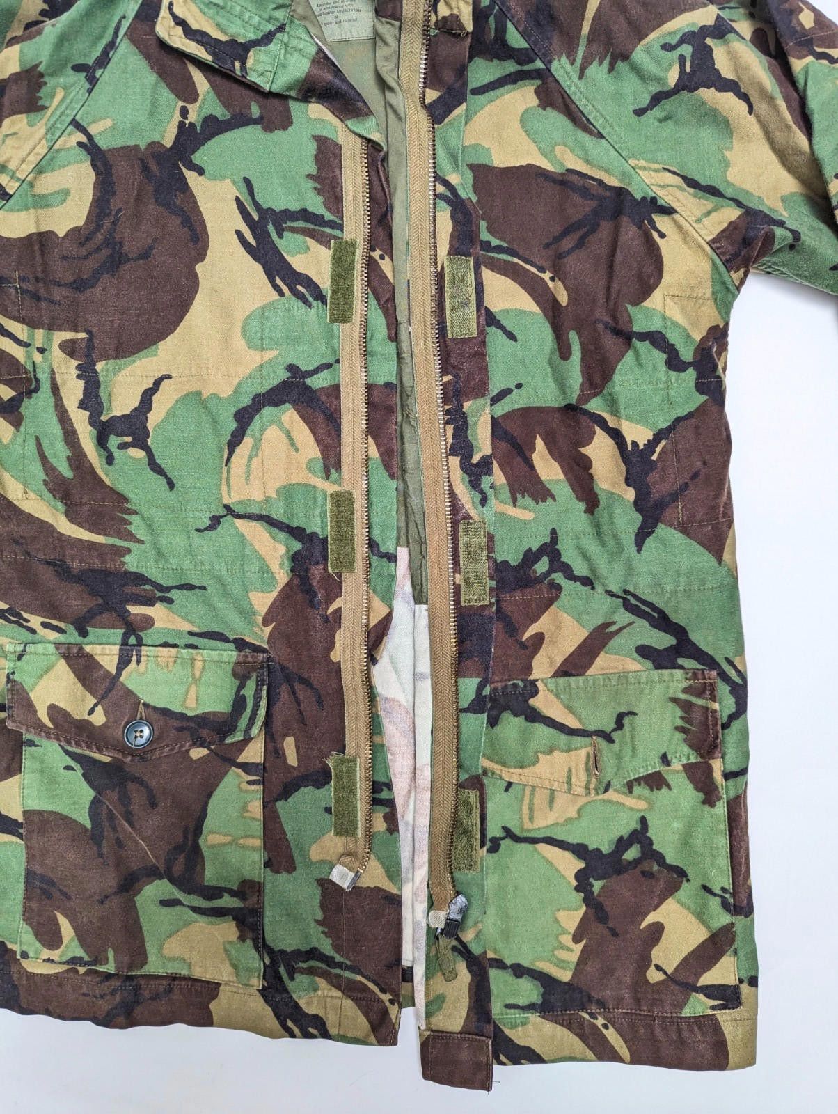 Other Vintage 1980s British Army DPM Cadet Windproof Smock Large Size ONE SIZE - 6 Thumbnail