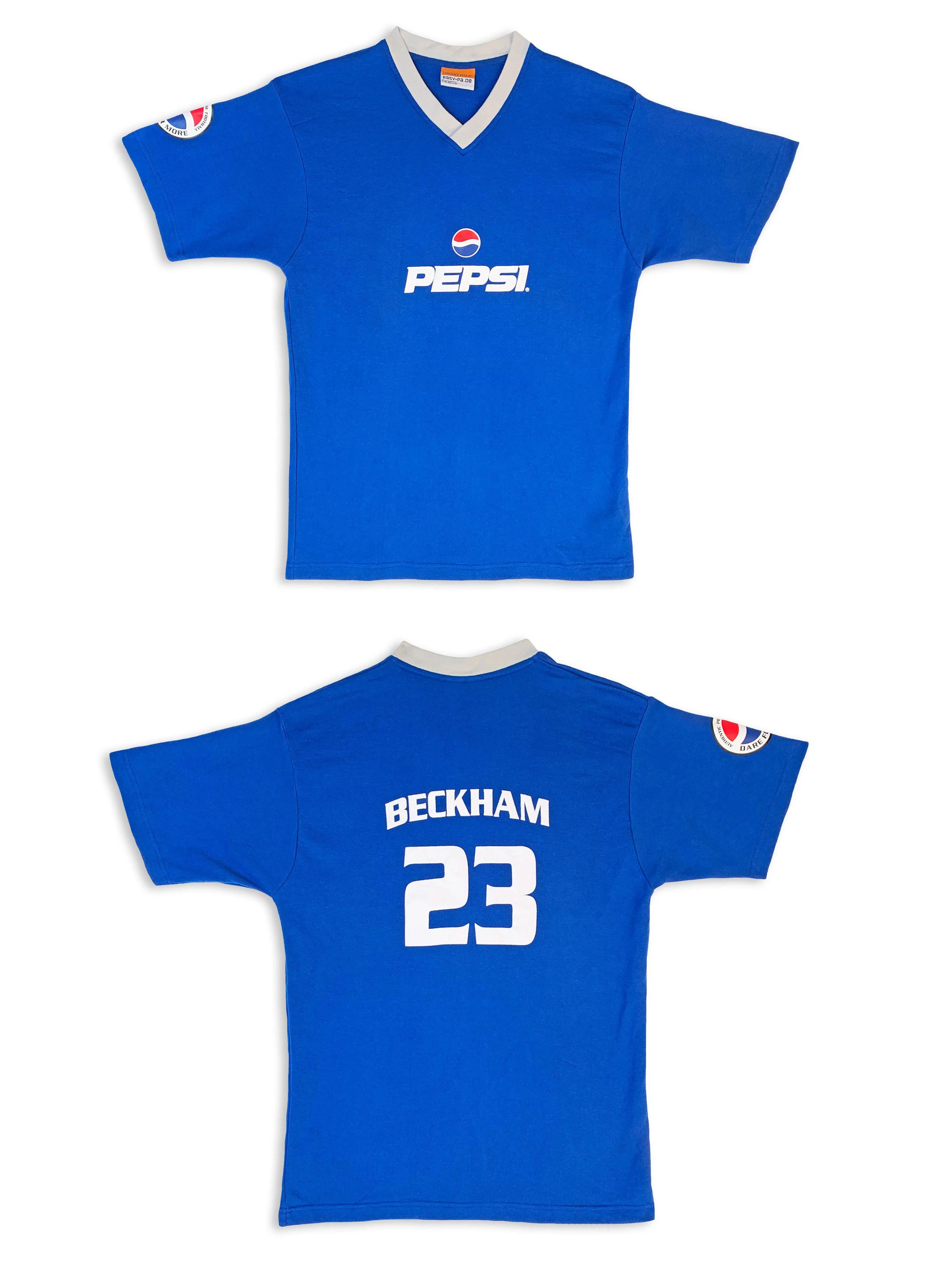 Pepsi Y2K PEPSI BECKHAM 23 t shirt Soccer Football Jersey Kit Tee Size US M / EU 48-50 / 2 - 1 Thumbnail