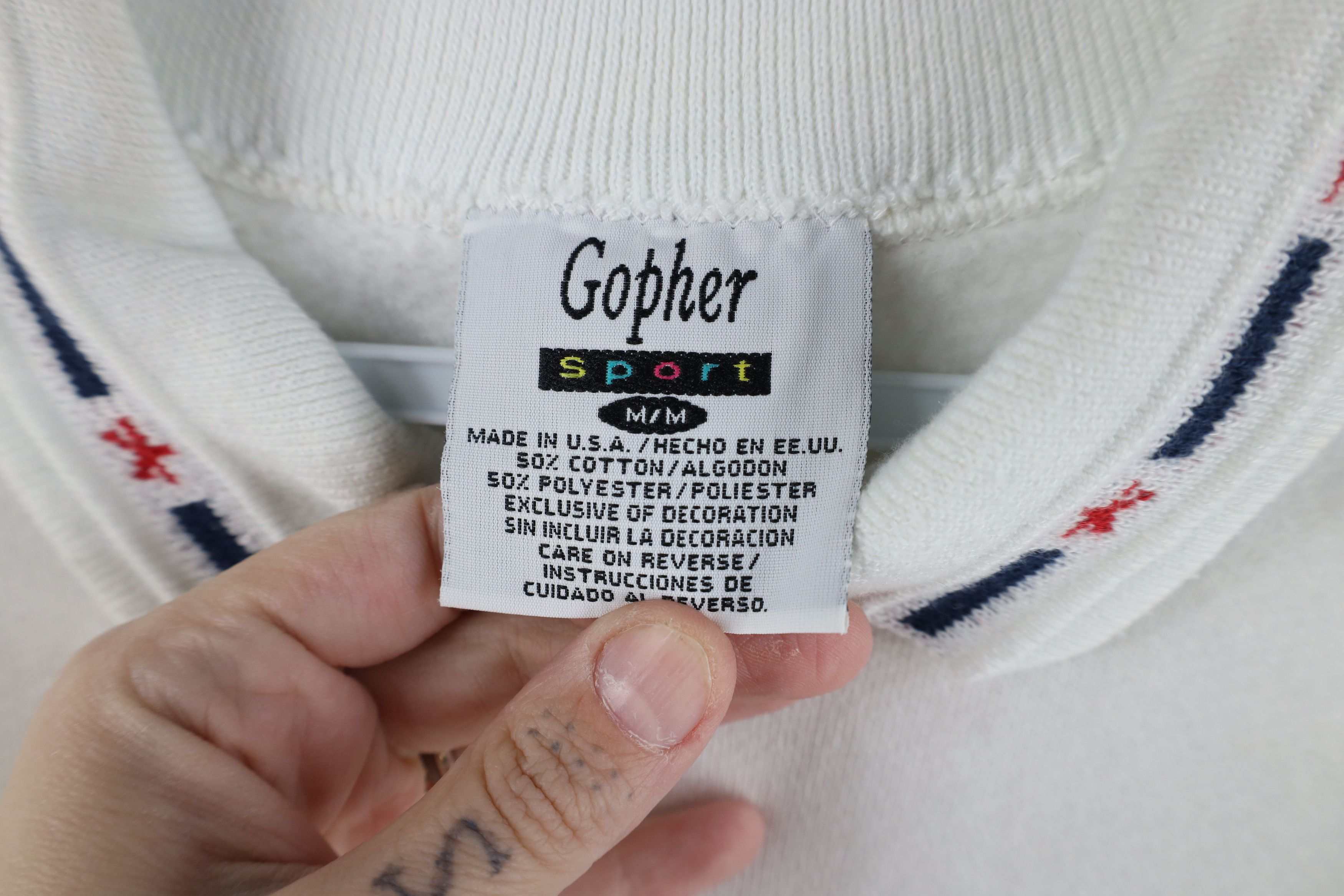 Vintage Vintage 90s Streetwear Sailing Collared Sweatshirt USA Size M / US 6-8 / IT 42-44 - 10 Thumbnail