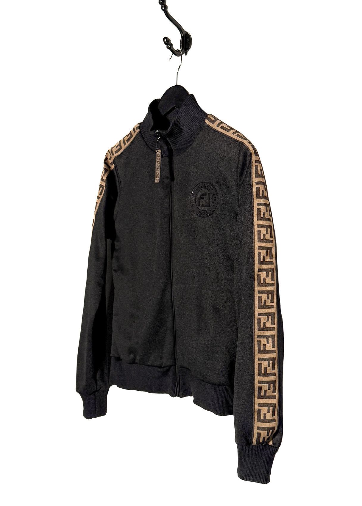 Fendi Fendi Black Forever Fendi Zucca Sleeves Track Jacket Size M / US 6-8 / IT 42-44 - 2 Thumbnail