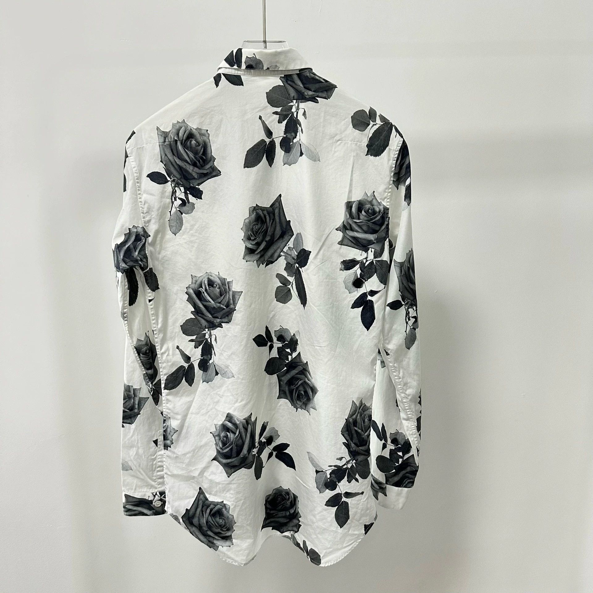 Dior Dior White Rose Allover Print Shirt 37 Size US XS / EU 42 / 0 - 3 Thumbnail