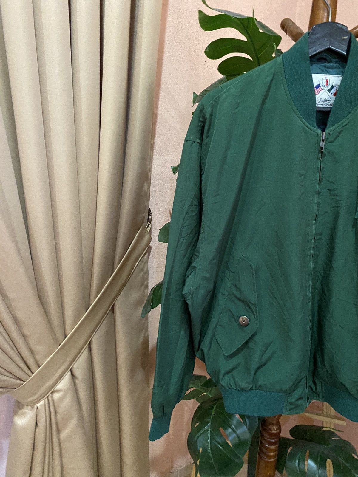 Other Vintage Modern Stream Green Bomber Jacket by Jolgura Company Size US L / EU 52-54 / 3 - 5 Thumbnail