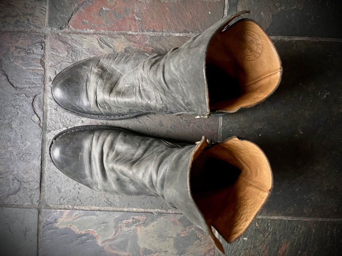 Fiorentini + Baker Fiorentini + Baker ELF Black Distressed Leather Boots Size US 10 / EU 43 - 2 Thumbnail
