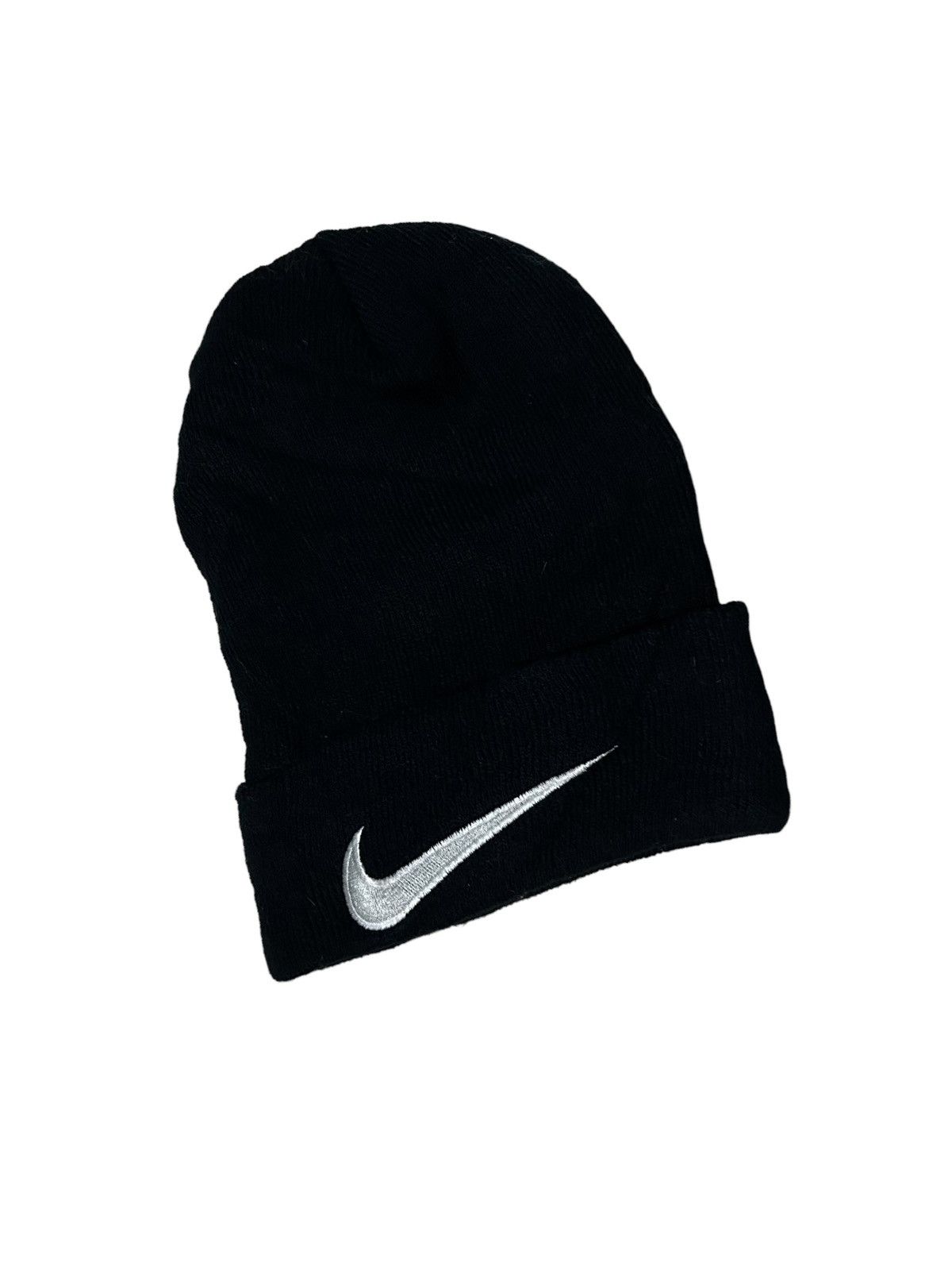 Nike × Vintage Vintage Nike swoosh Big Logo Beanie Hats Size ONE SIZE - 1 Thumbnail