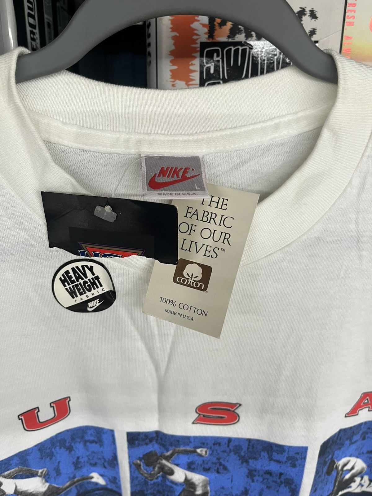 Nike Vintage 90s Nike Track & Field Made In USA Tee Size US L / EU 52-54 / 3 - 2 Thumbnail