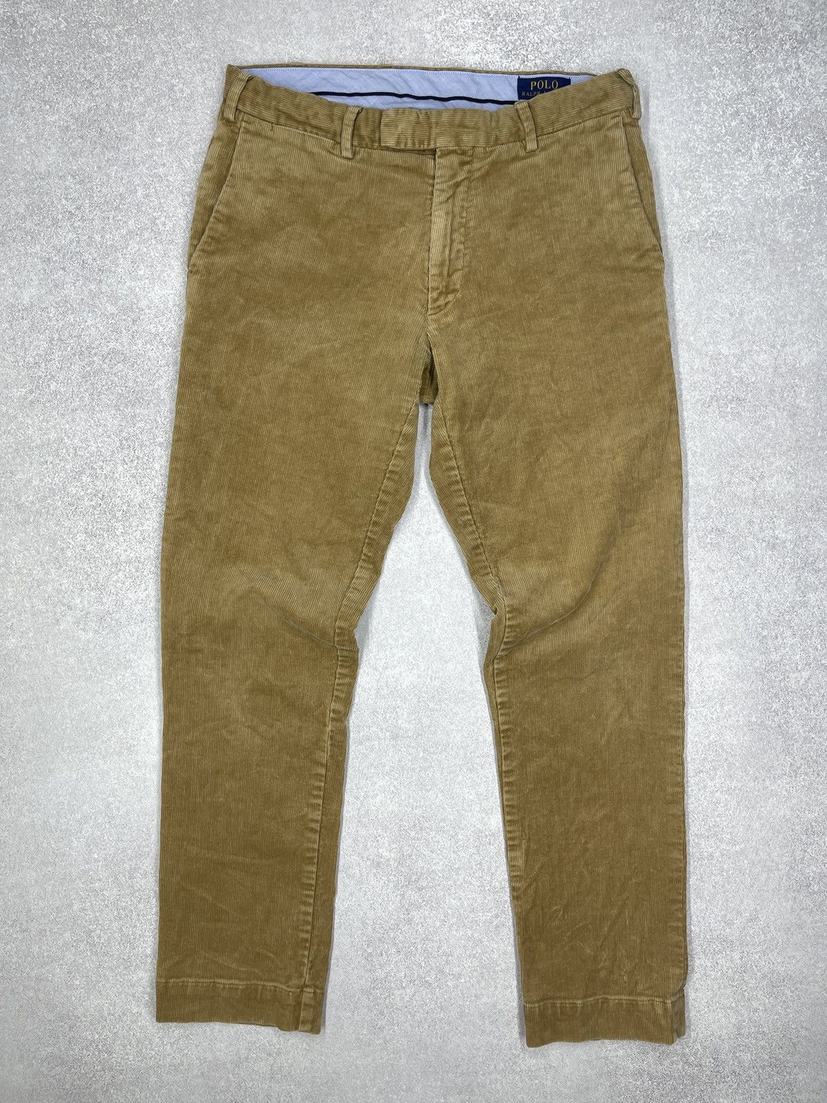 Polo Ralph Lauren Mens Polo Ralph Lauren Corduroy Pants Brown Y2K Rugby Size US 30 / EU 46 - 6 Thumbnail