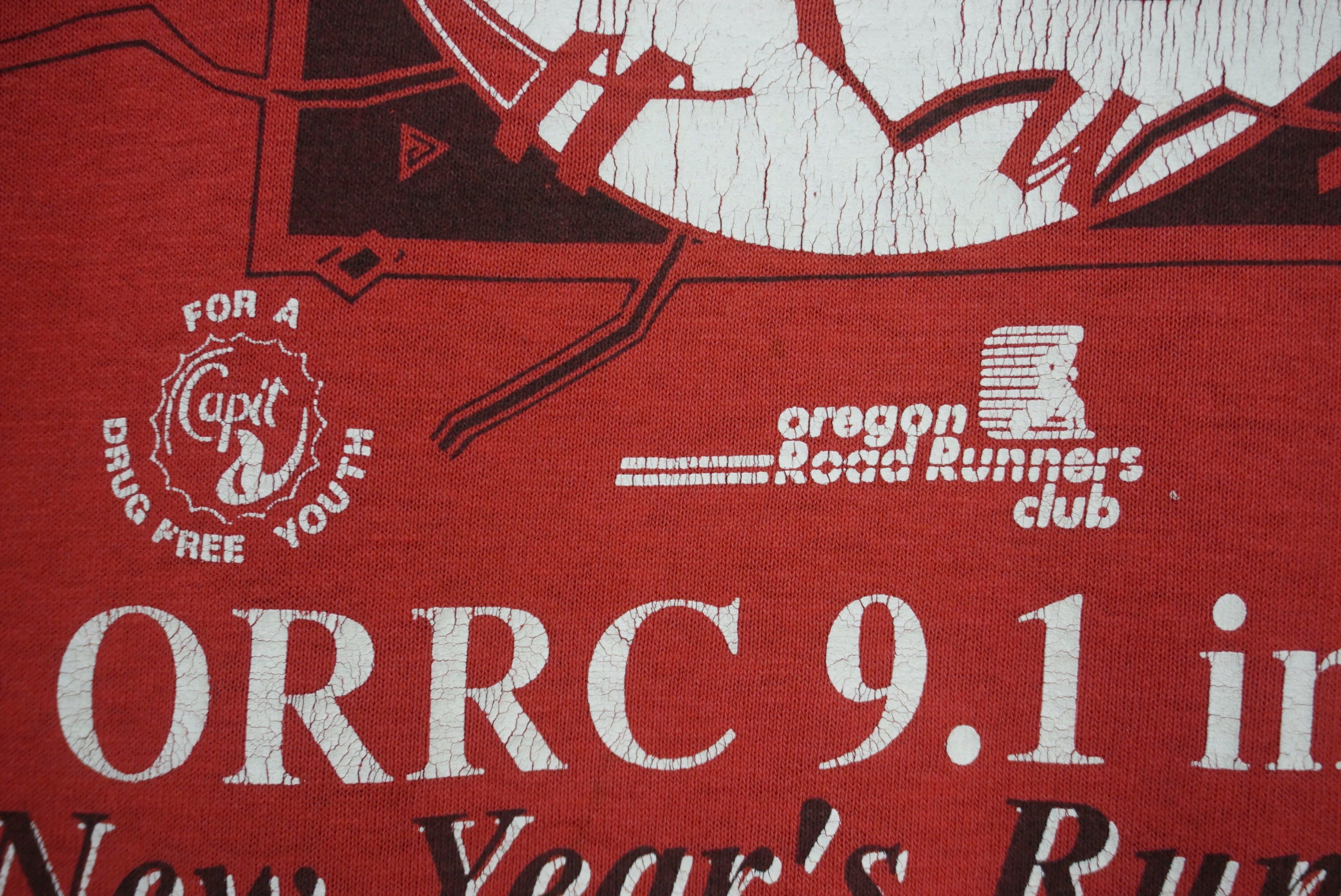 NCAA Vintage Oregon Road Runners Club Tee 90s New Year's Run Walk Size US M / EU 48-50 / 2 - 7 Thumbnail