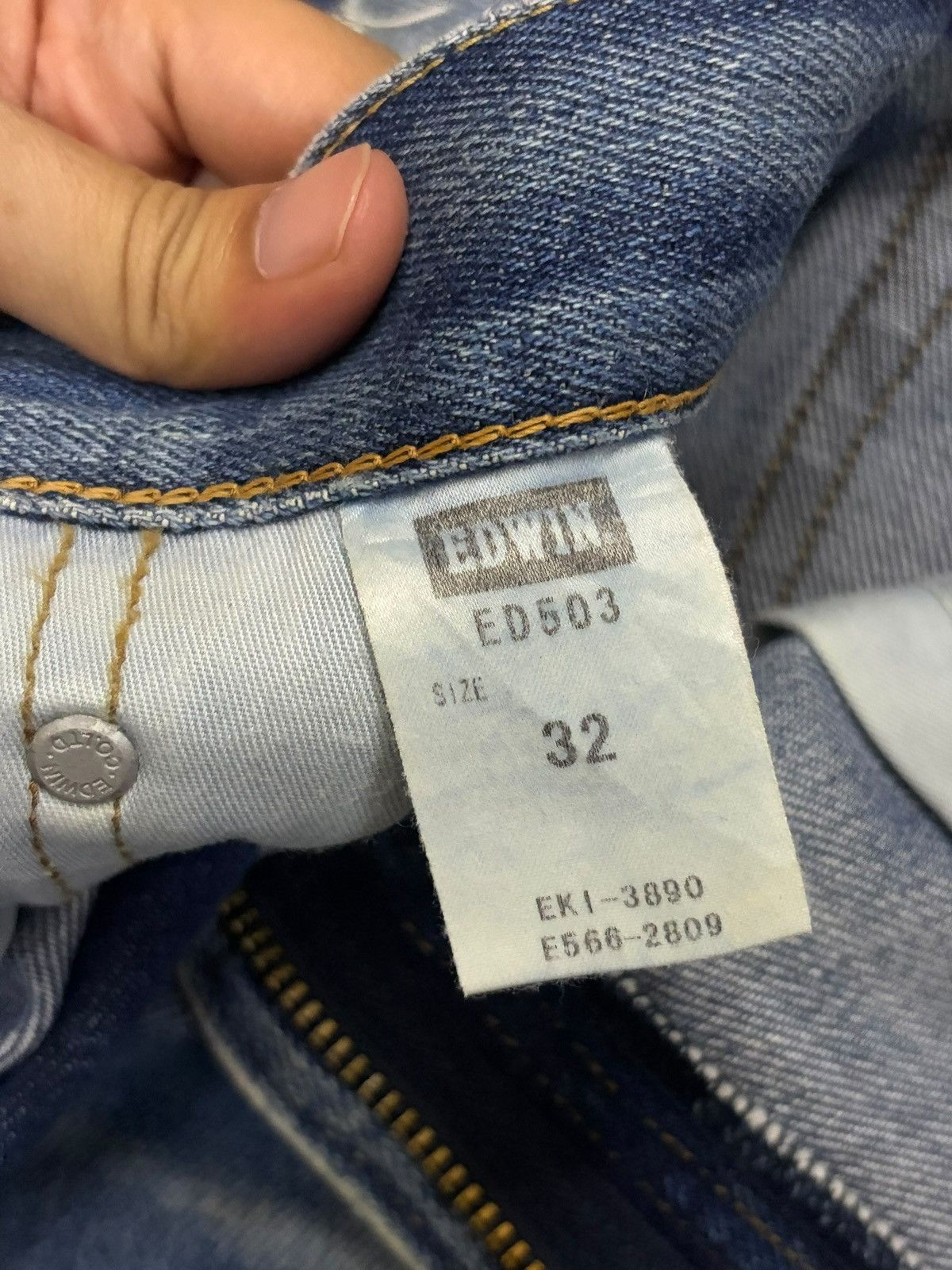 Edwin Japanese Edwin 503 Patches Distressed Loose Jeans Size US 32 / EU 48 - 5 Thumbnail
