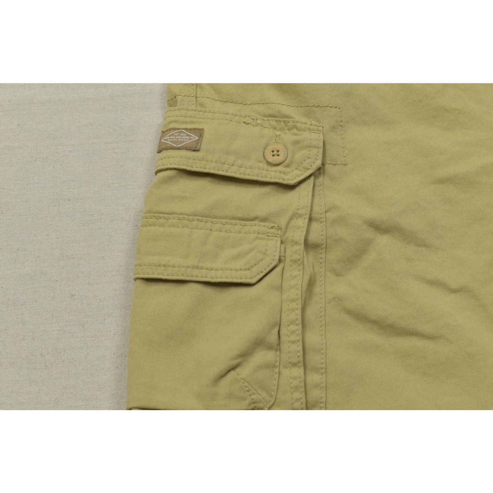 Lee Lee Cargo Shorts Men 44 Tan Cotton Heavyweight Relaxed Flat Front Pockets Beige Cargo Pocket Outdoor Summer Men Size US 44 / EU 60 - 5 Thumbnail