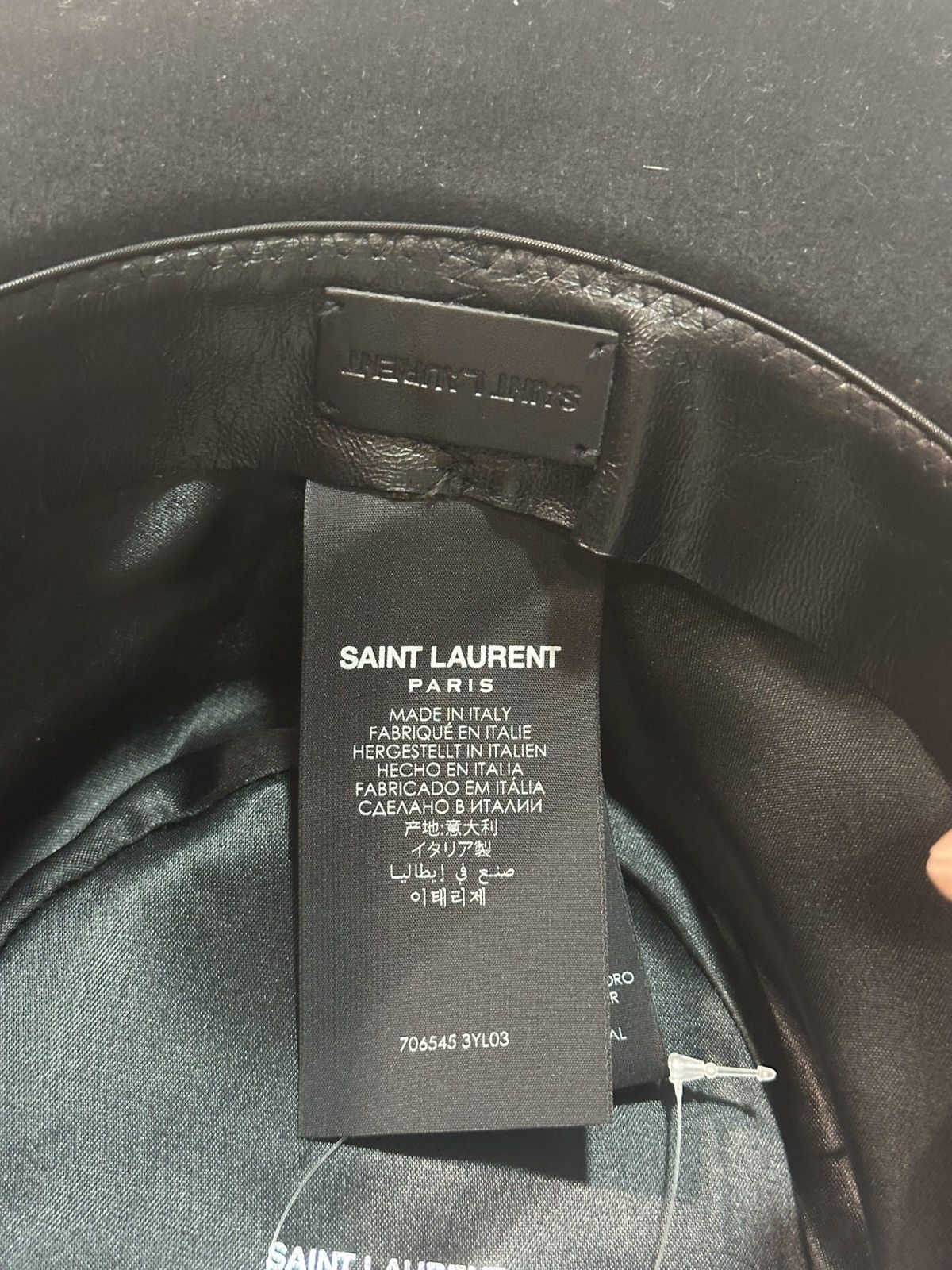 Saint Laurent Paris Rabbit Felt Fedora 58 Size ONE SIZE - 5 Thumbnail