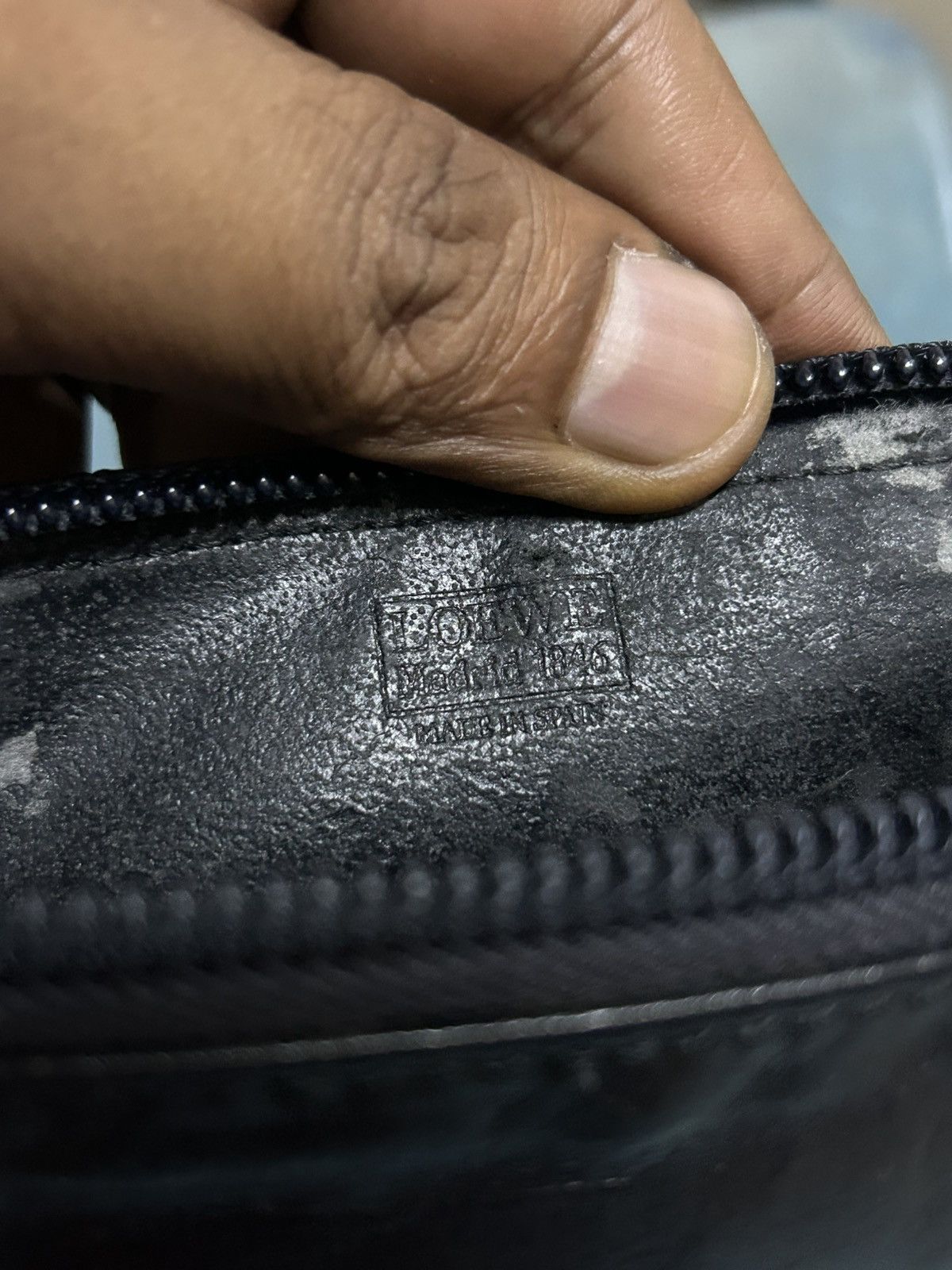 Loewe 90s Heritage Black Nappa Anagram Leather Pouch/Clutch Size ONE SIZE - 11 Thumbnail