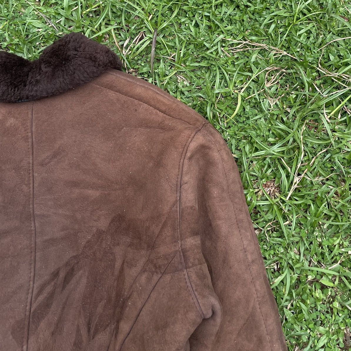 Leather Vintage O’ned Sheepskin Double Collar Biker Jacket Size US S / EU 44-46 / 1 - 11 Thumbnail
