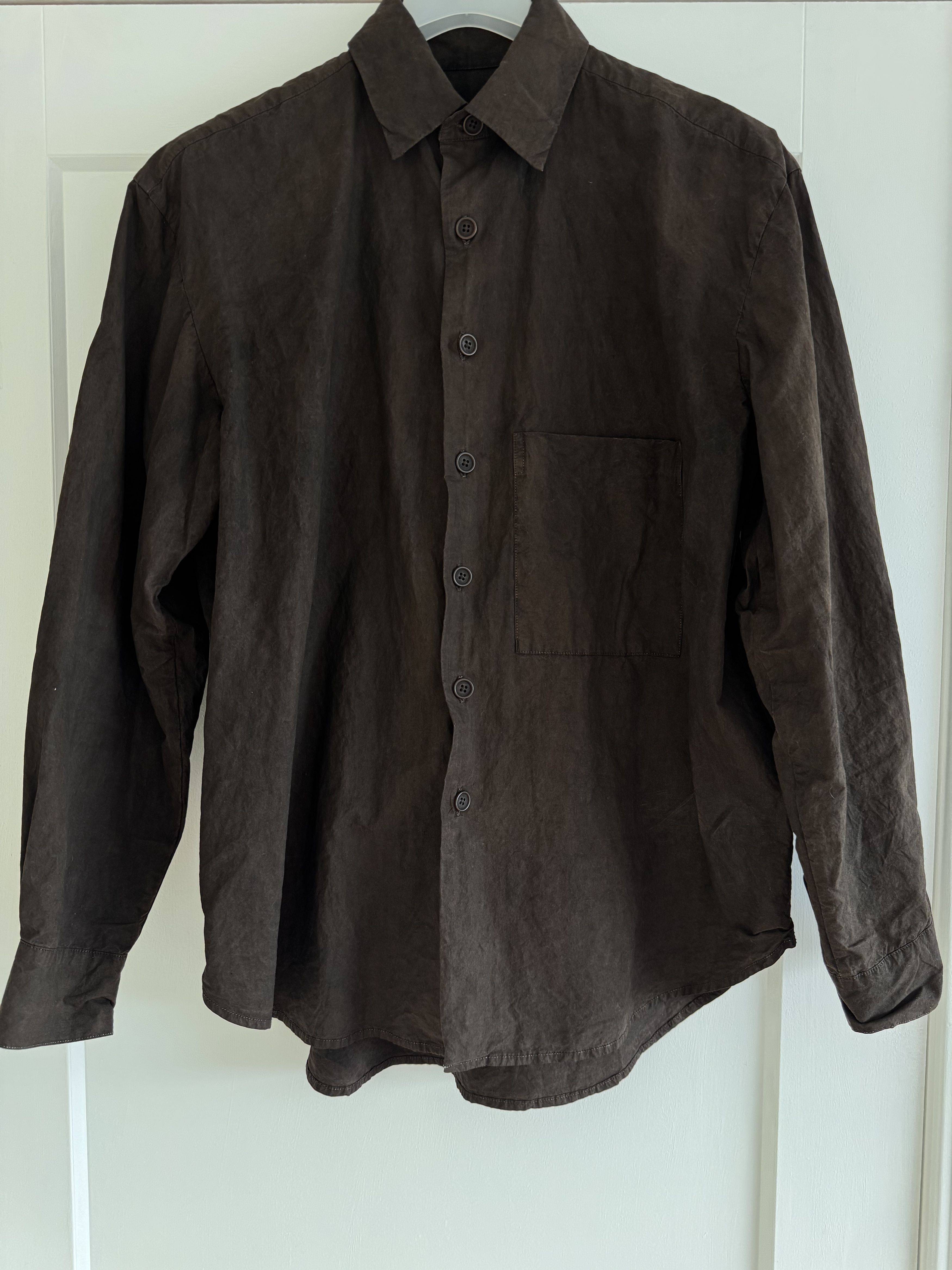 Evan Kinori Evan Kinori Big Shirt Two Cotton Typewriter Cloth Mud Dye Size US S / EU 44-46 / 1 - 1 Thumbnail