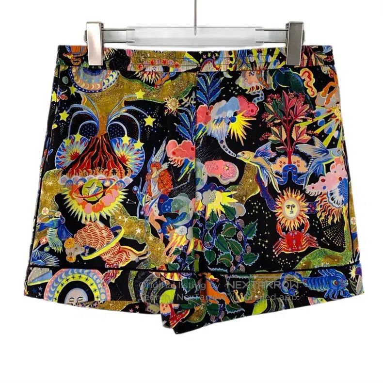 Dior Dior Multi-color cartoon pattern printed mulberry silk cas Size 26" / US 2 / IT 38 - 1 Thumbnail