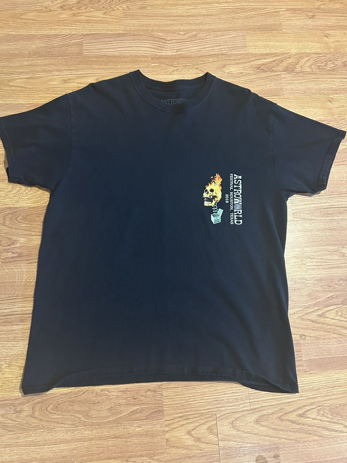 Travis Scott Astroworld Skull In The Box Shirt M