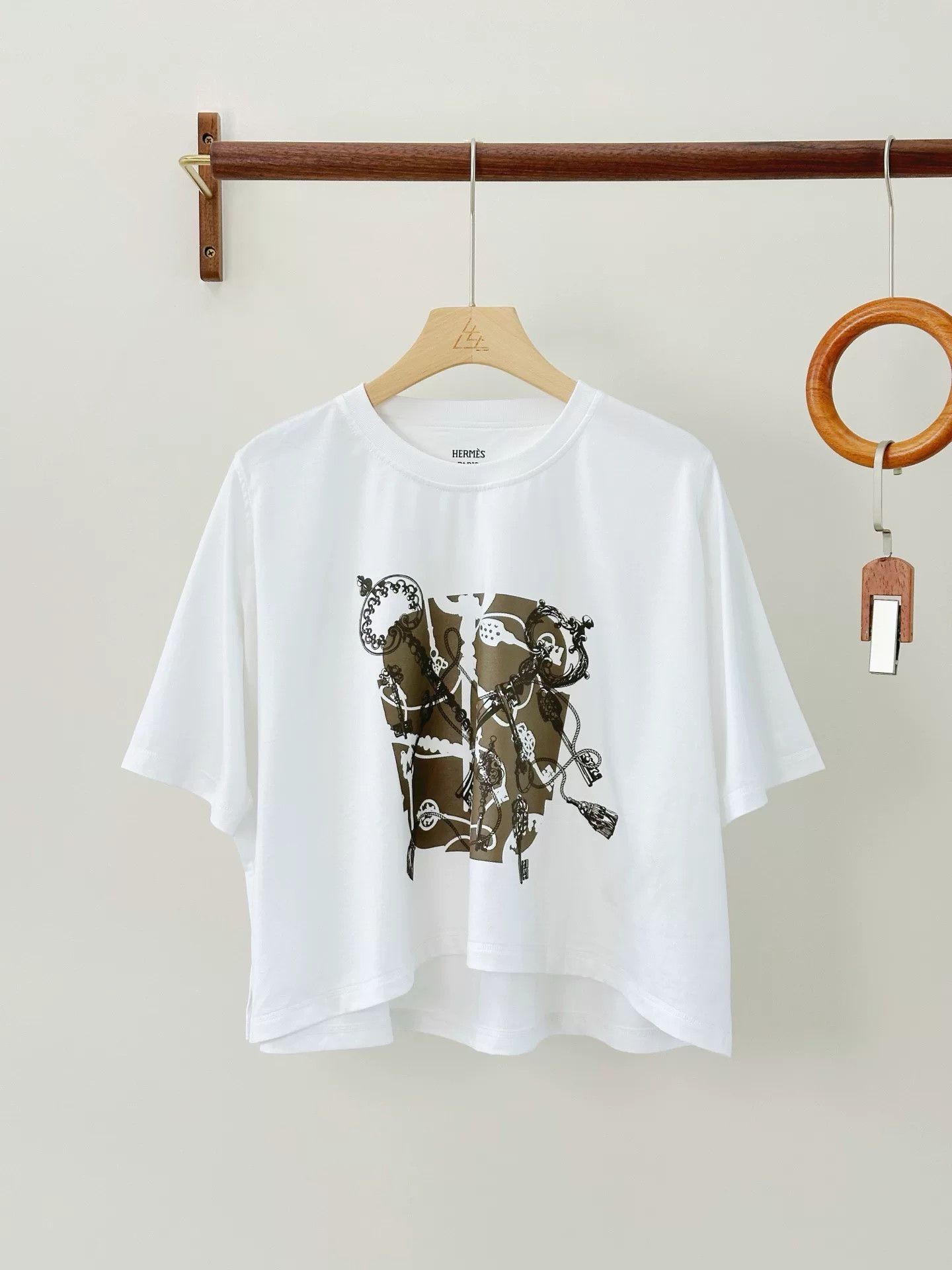 Hermes Hermes 25SS Women's Short Sleeve Top Size US S / EU 44-46 / 1 - 1 Thumbnail